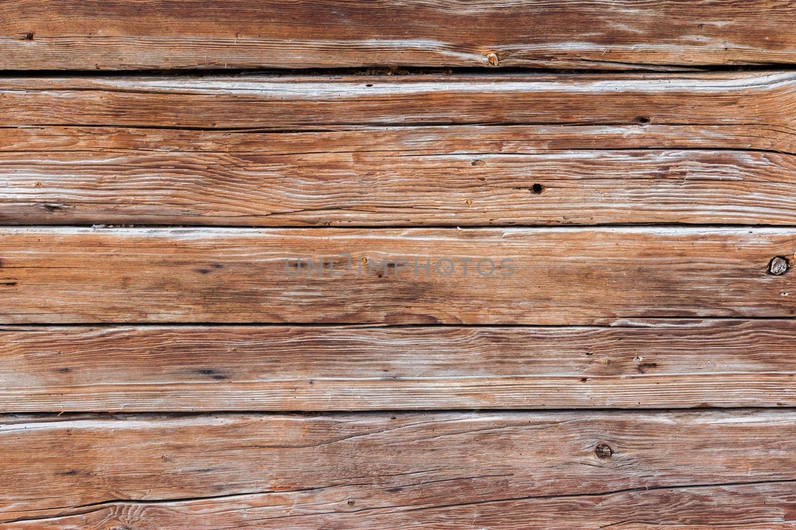 Closeup picture of old rustic wooden planks