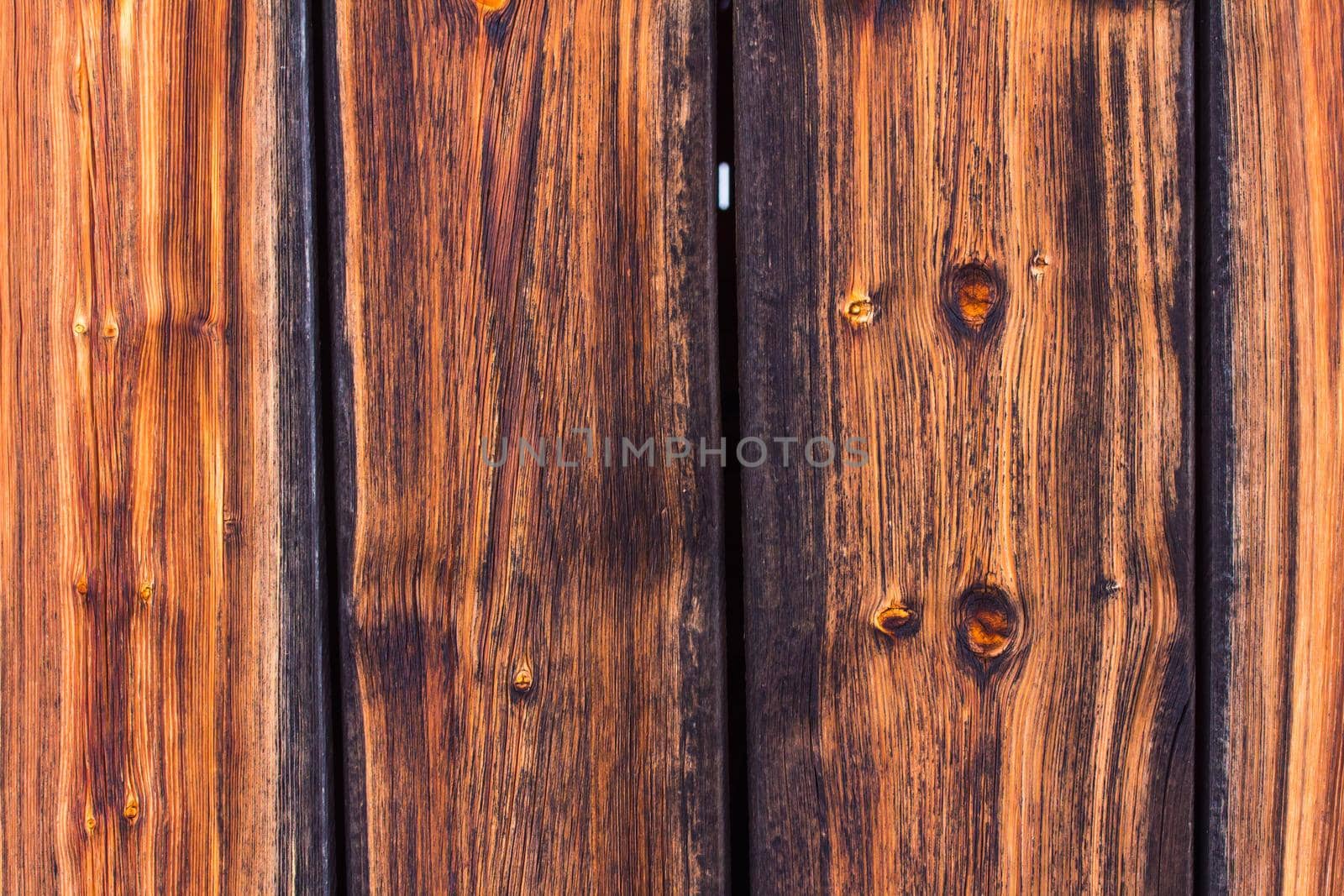 Closeup picture of old rustic wooden planks