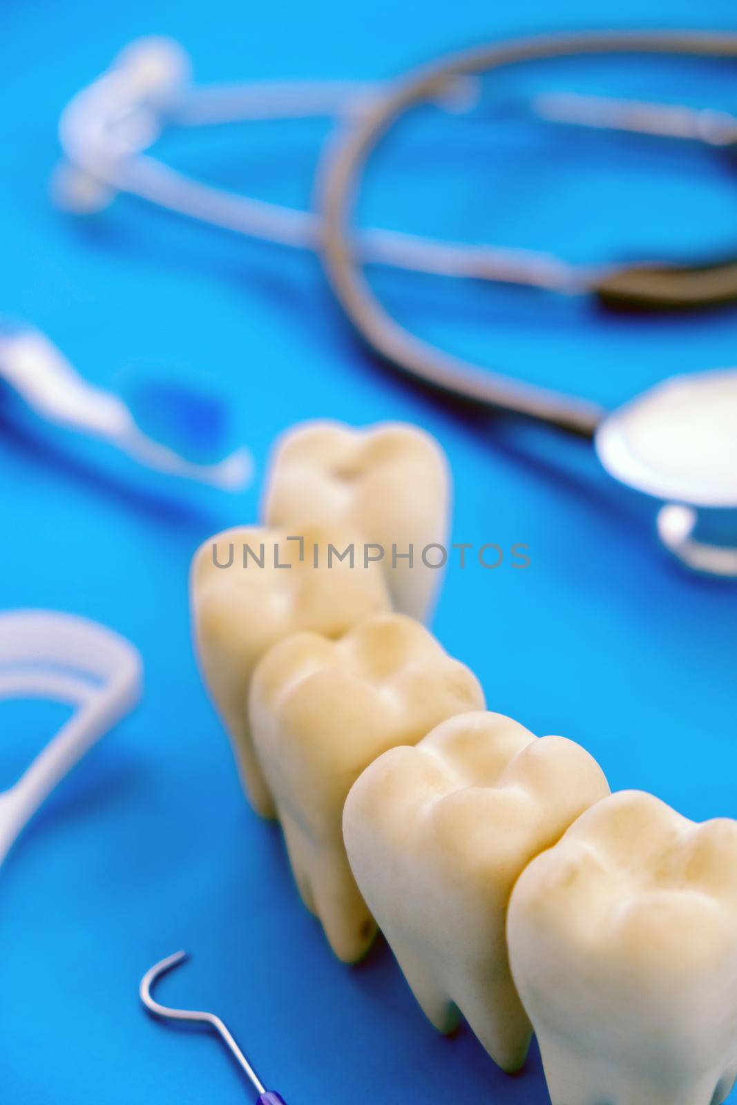 concept image of dental background. by ponsulak