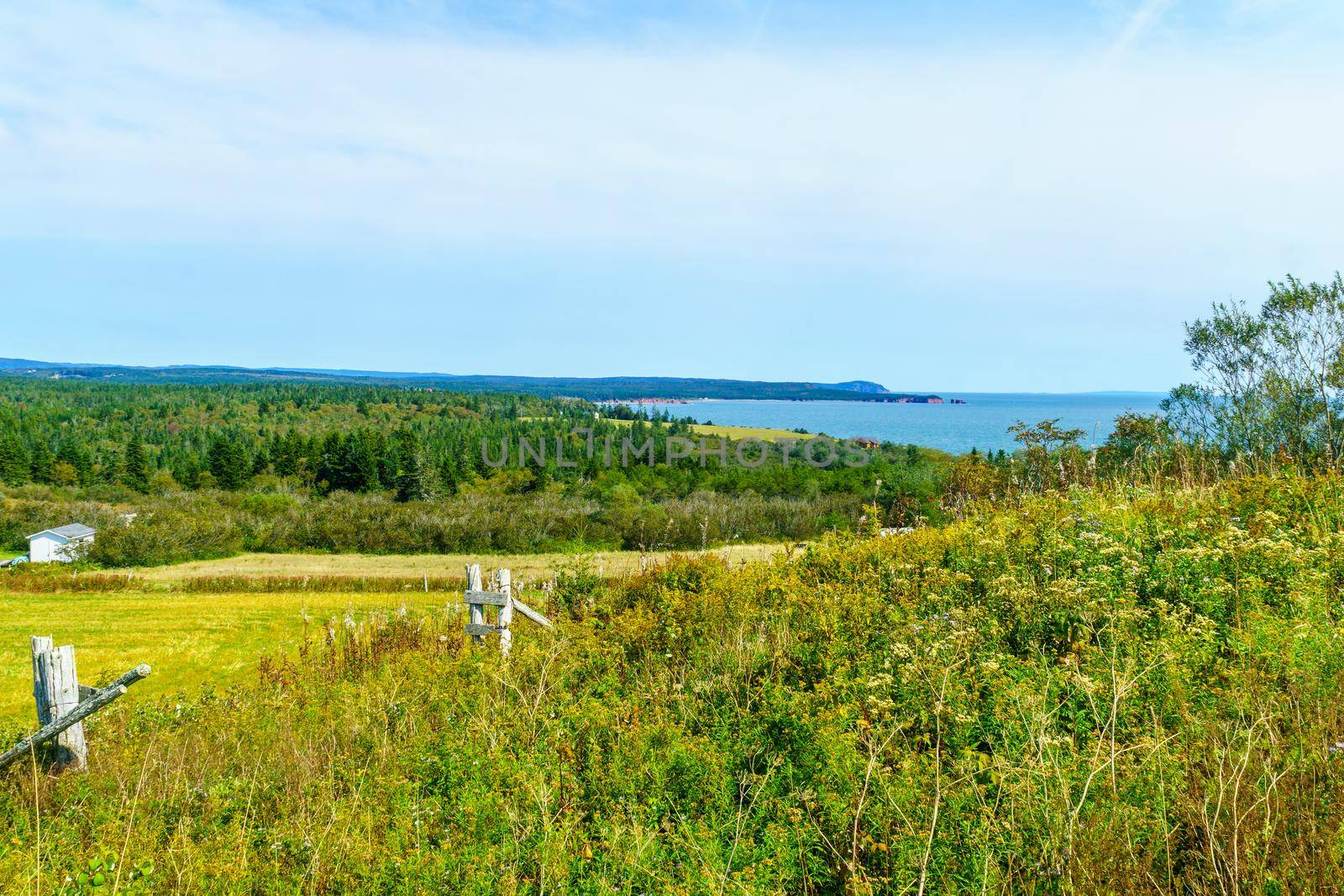 View of countryside in Gardner Creek, New Brunswick, Canada