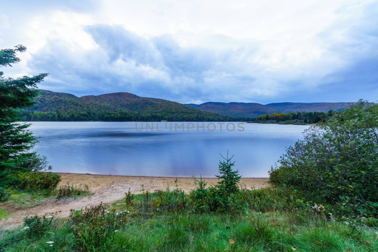 Sunset view of Monroe Lake, in Mont Tremblant National Park by RnDmS