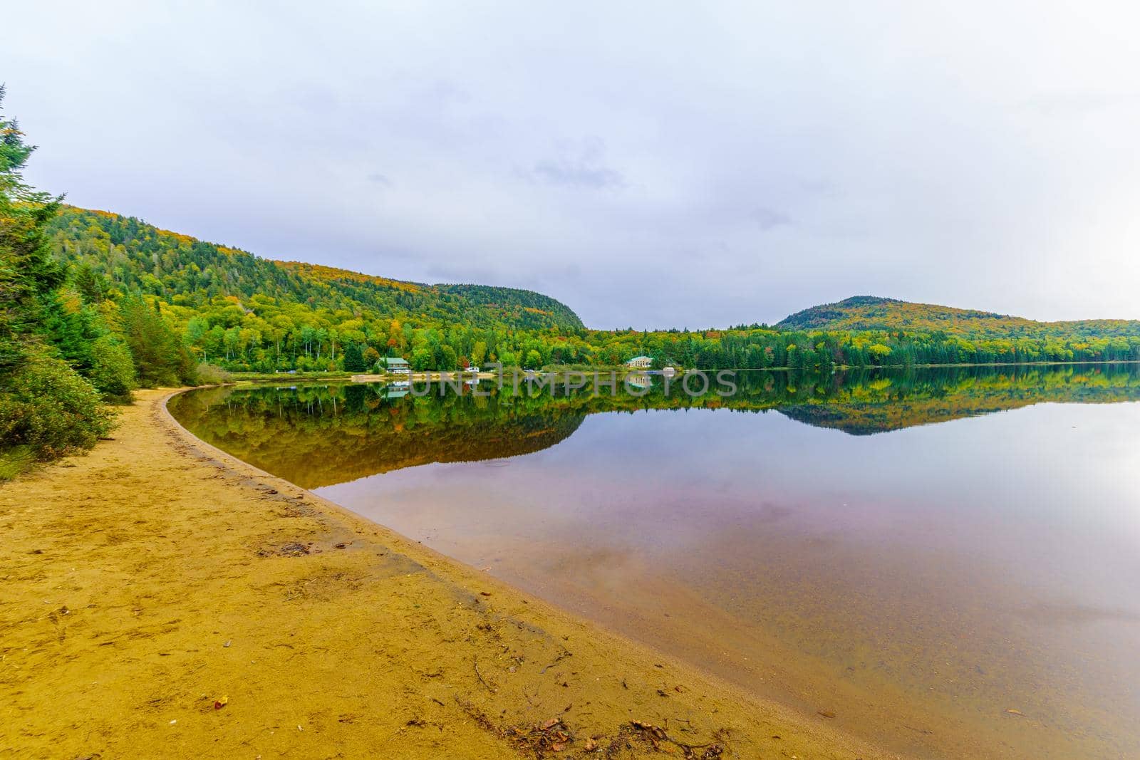 View of the Petit Lac Monroe, in Mont Tremblant National Park, Quebec, Canada