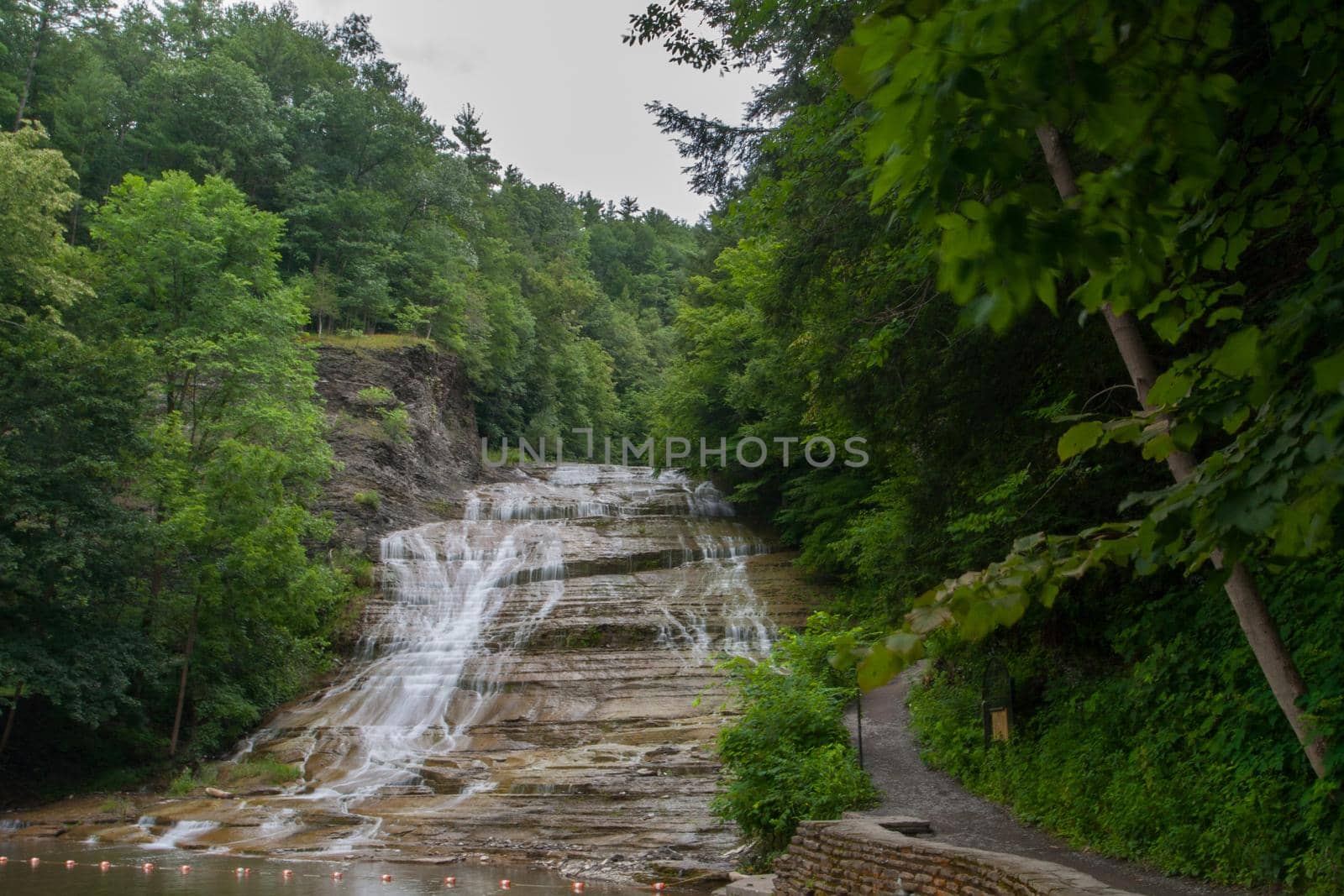 Scenes at Buttermilk Falls State Park near Ithaca, New York.