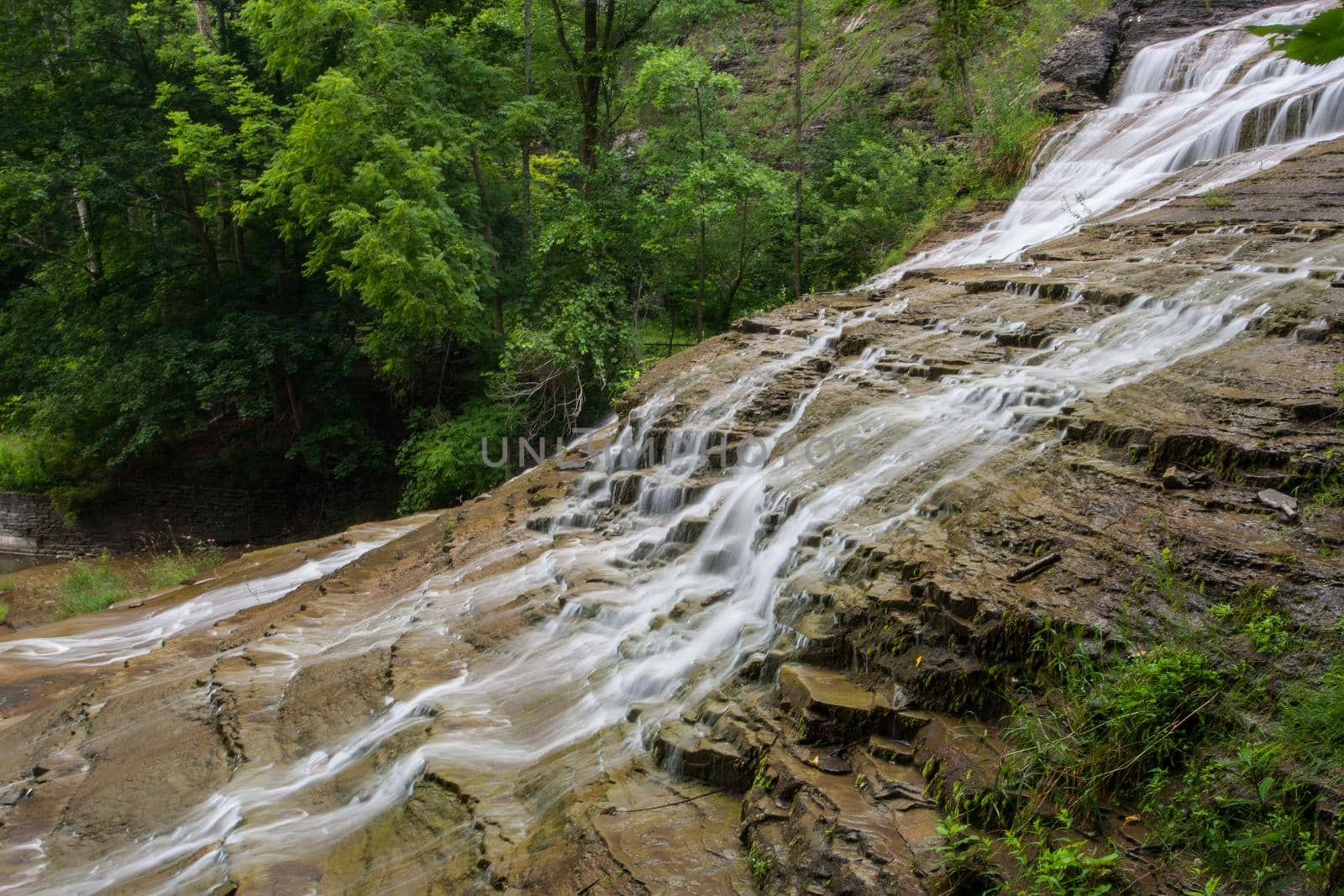 Scenes at Buttermilk Falls State Park near Ithaca, New York.
