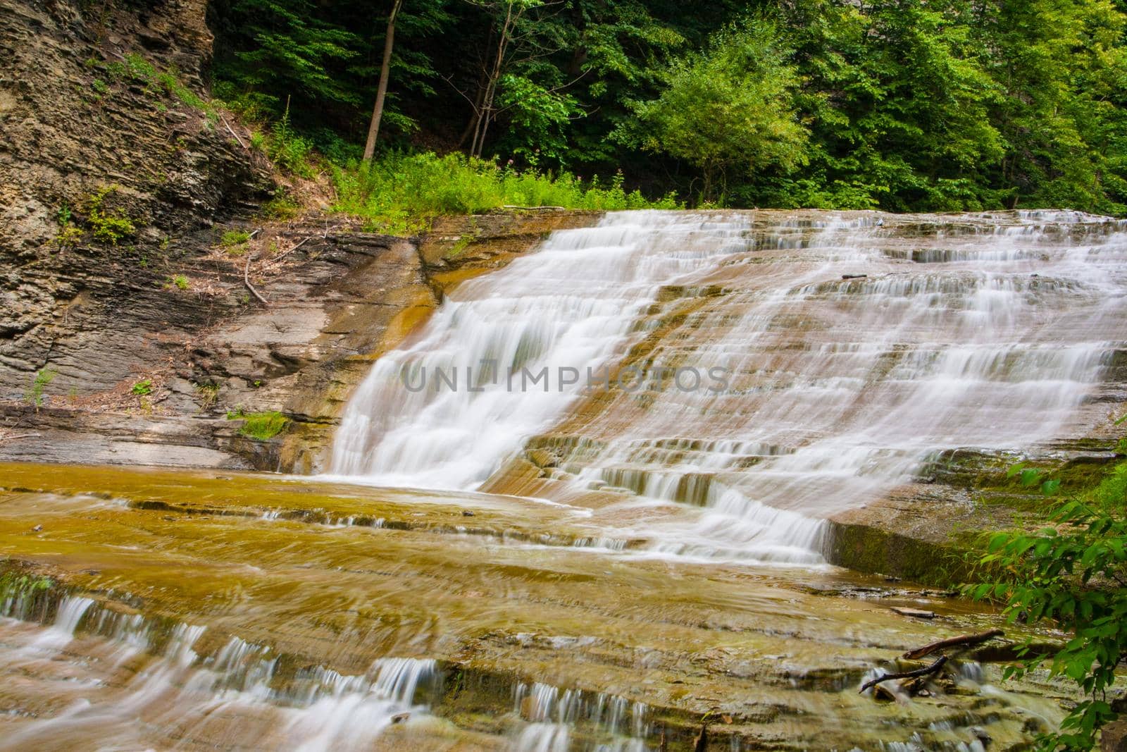 Scenes at Buttermilk Falls State Park near Ithaca, New York.