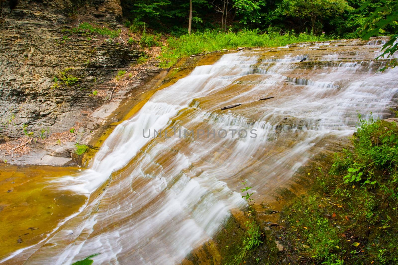 Scenes at Buttermilk Falls State Park near Ithaca, New York.