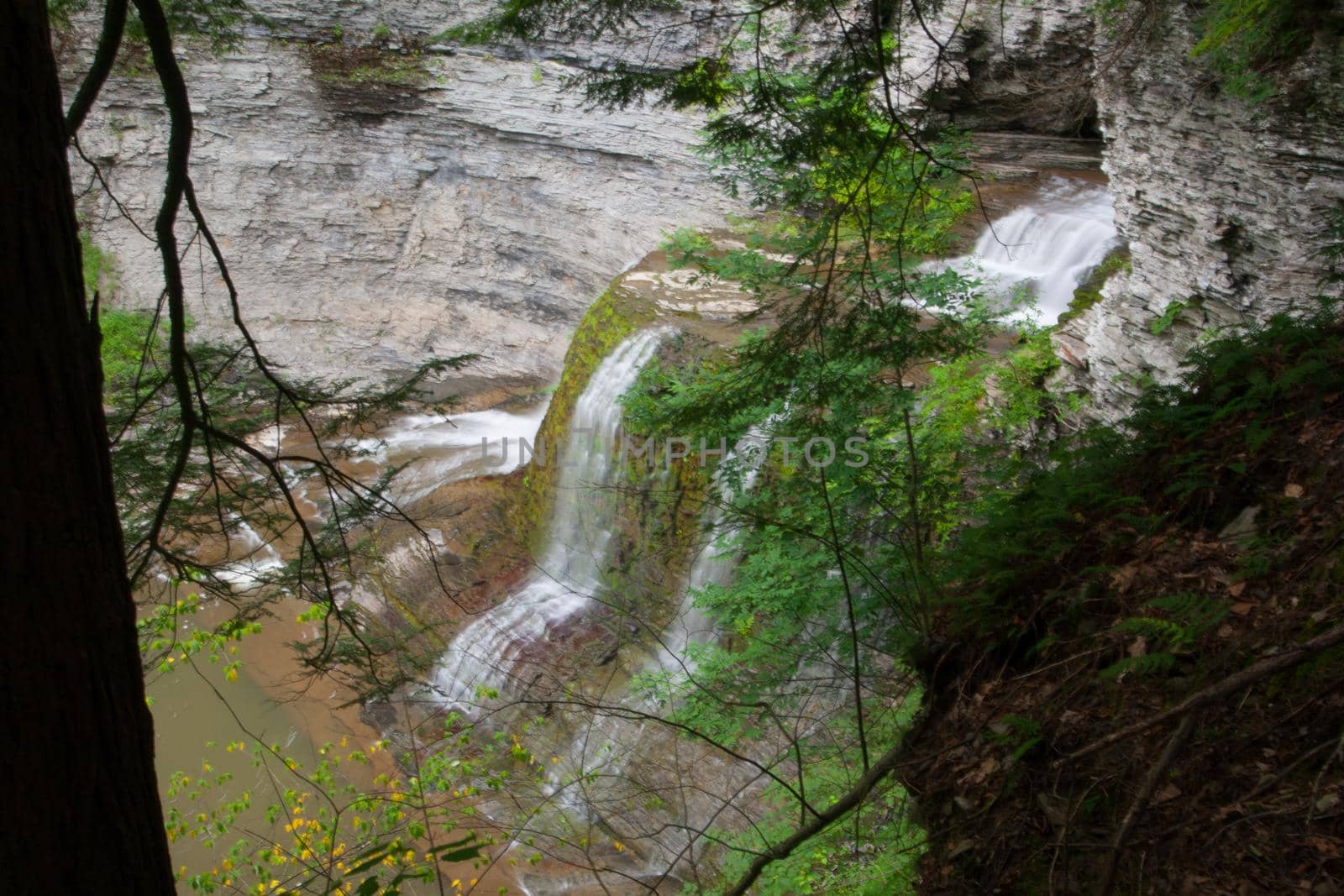 Scenes at Buttermilk Falls State Park near Ithaca, New York.