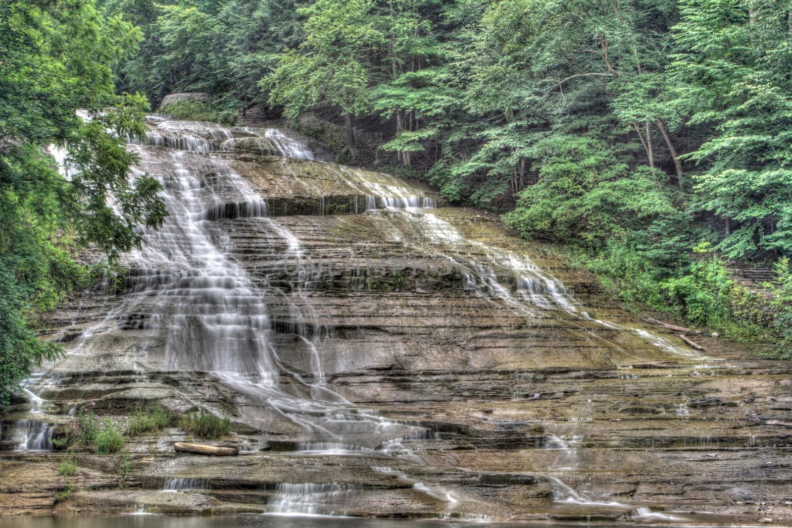 Scenes at Buttermilk Falls State Park near Ithaca, New York.