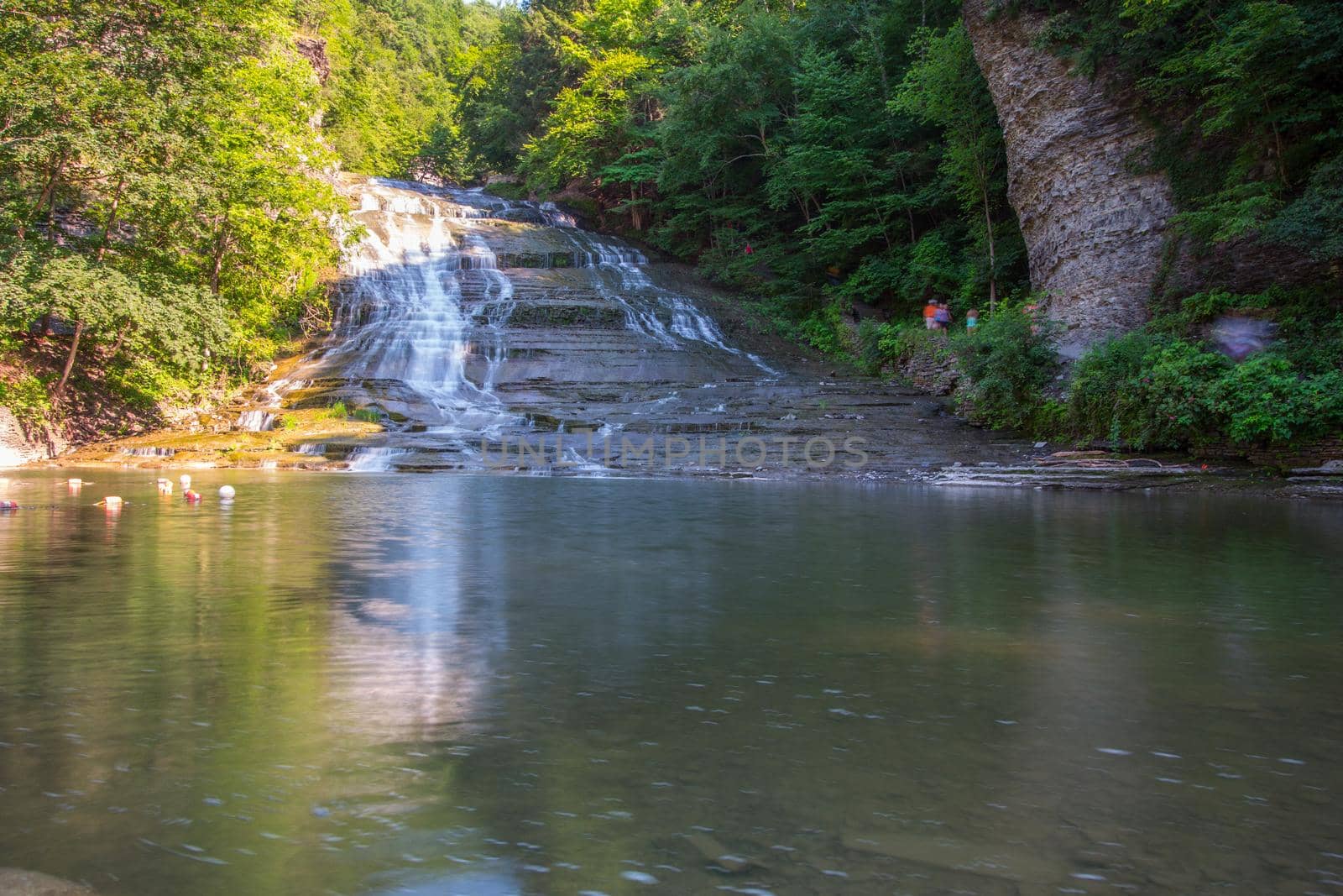 Scenes at Buttermilk Falls State Park near Ithaca, New York.