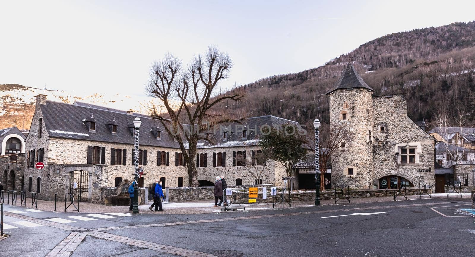 architectural detail of the town hall in Saint Lary Soulan by AtlanticEUROSTOXX