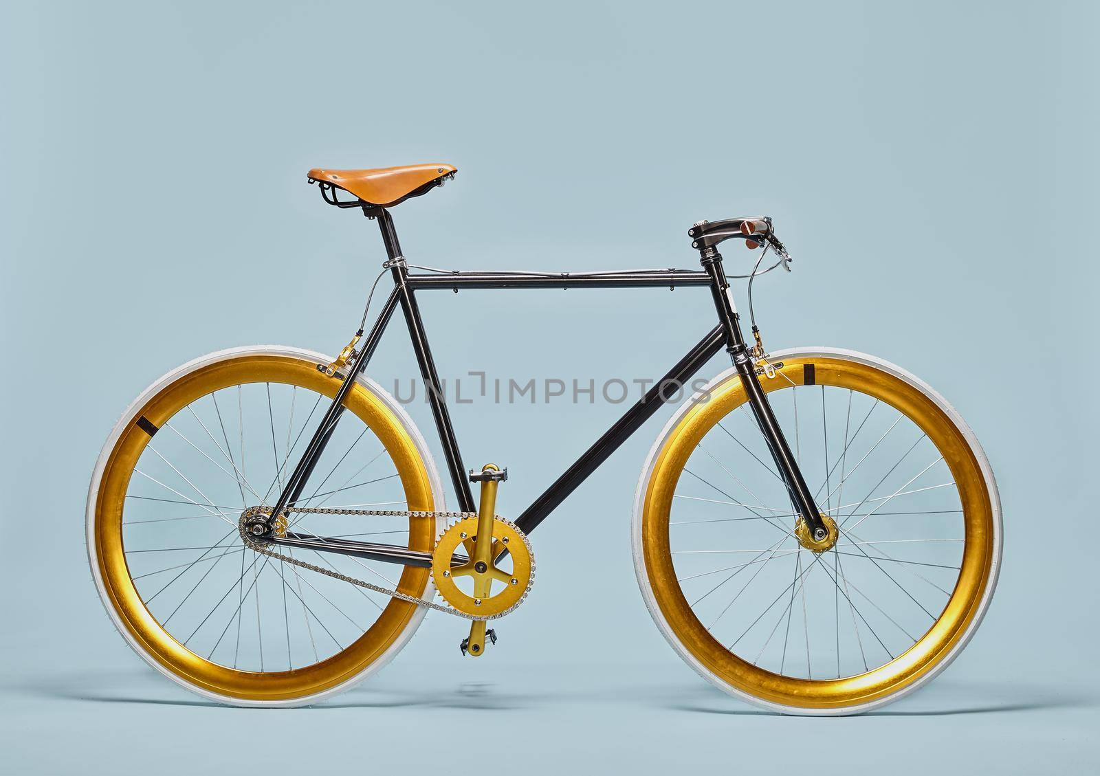 Trendy black and gold bicycle by Xebeche2