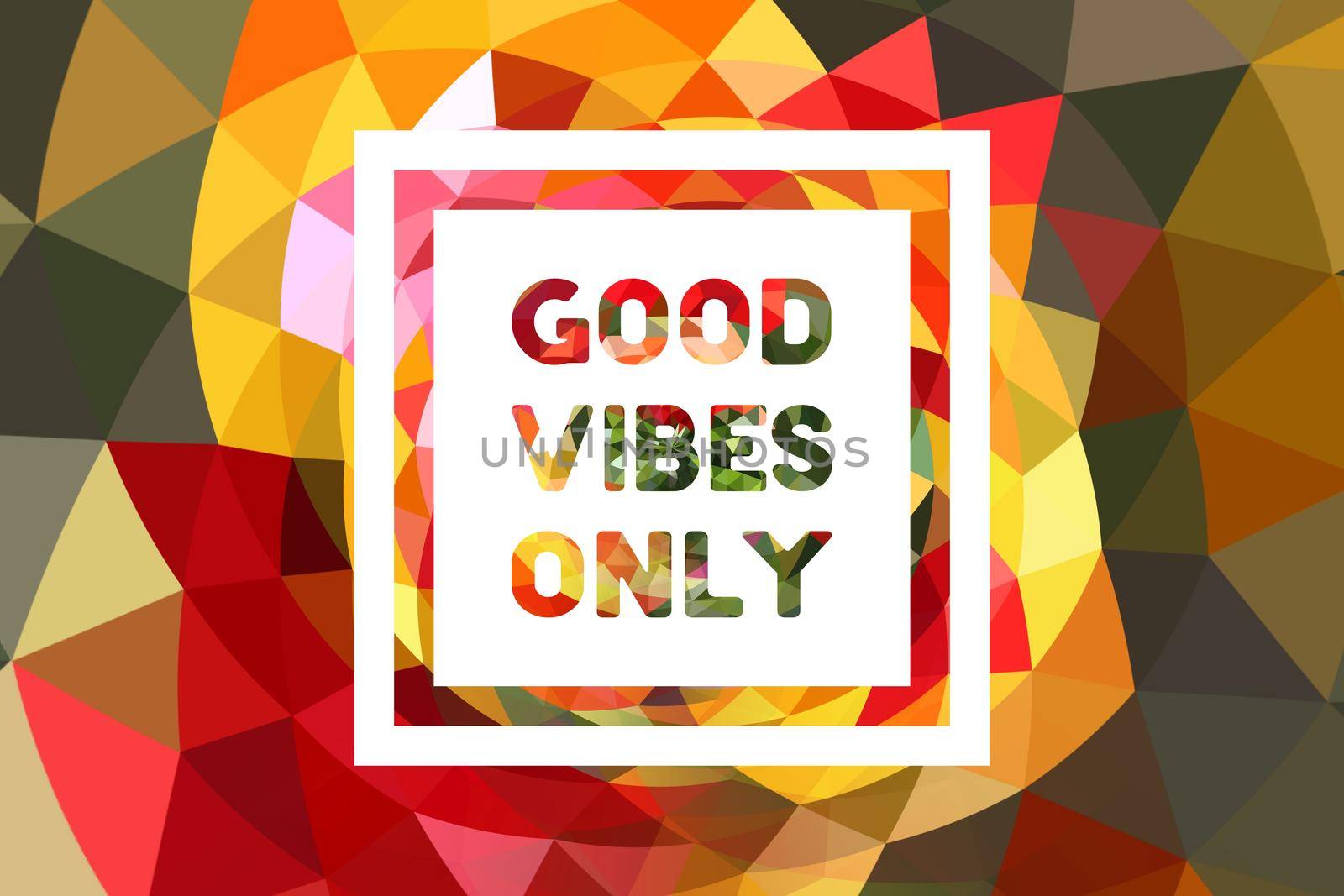 Good vibes only motivational poster 3d bold colorful retro style typography. Inspirational positive sign. Quote typographic illustration. by mrceviz