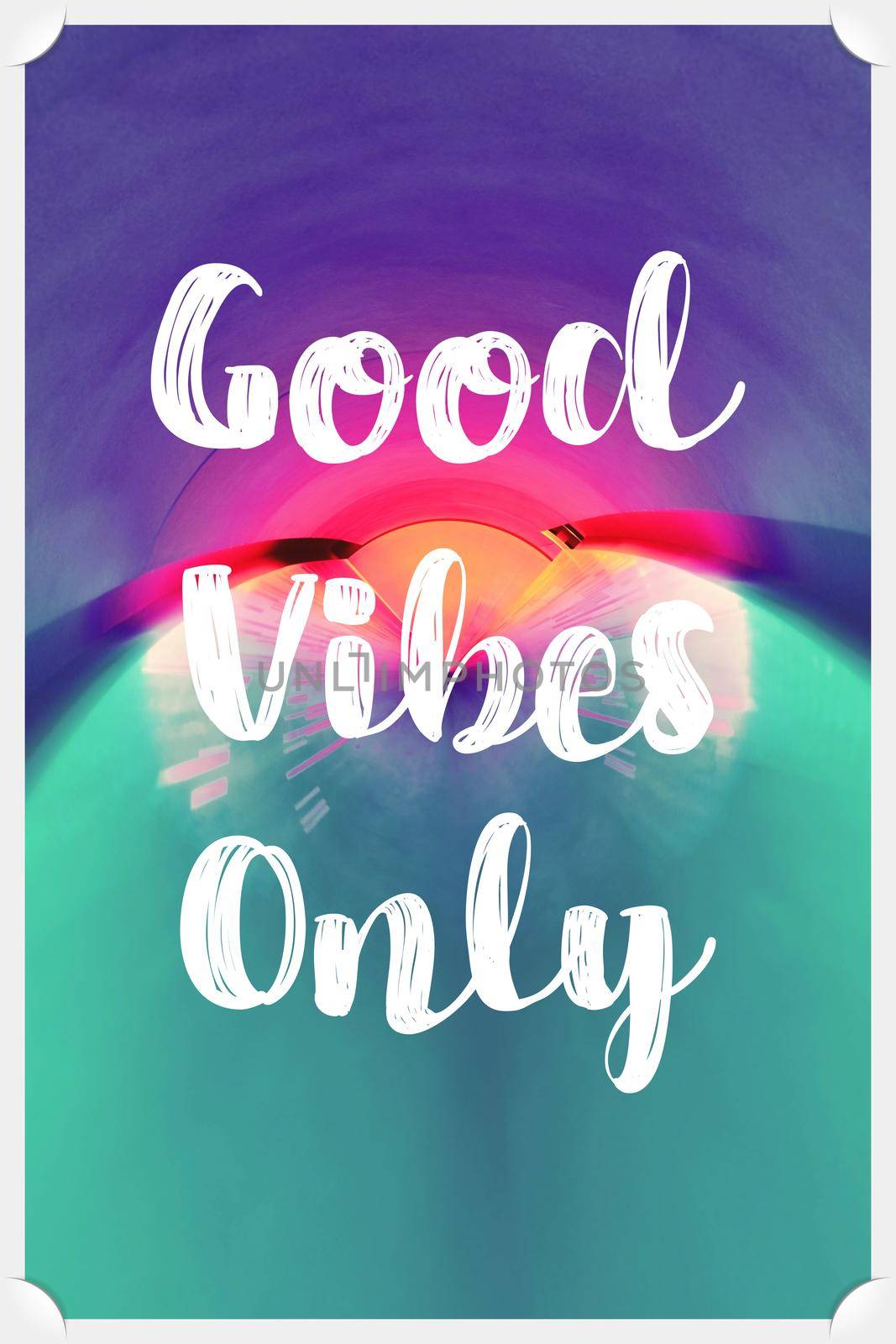 Good vibes only motivational poster 3d bold colorful retro style typography. Inspirational positive sign. Quote typographic illustration. by mrceviz