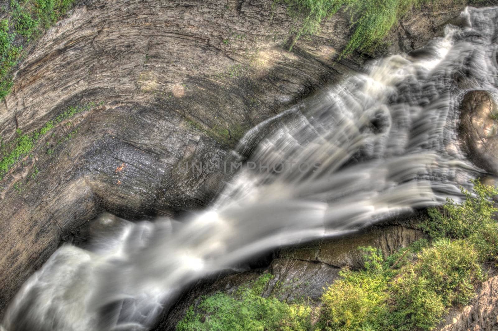 Upper Taughannock Falls in Taughannock Falls state park in New York