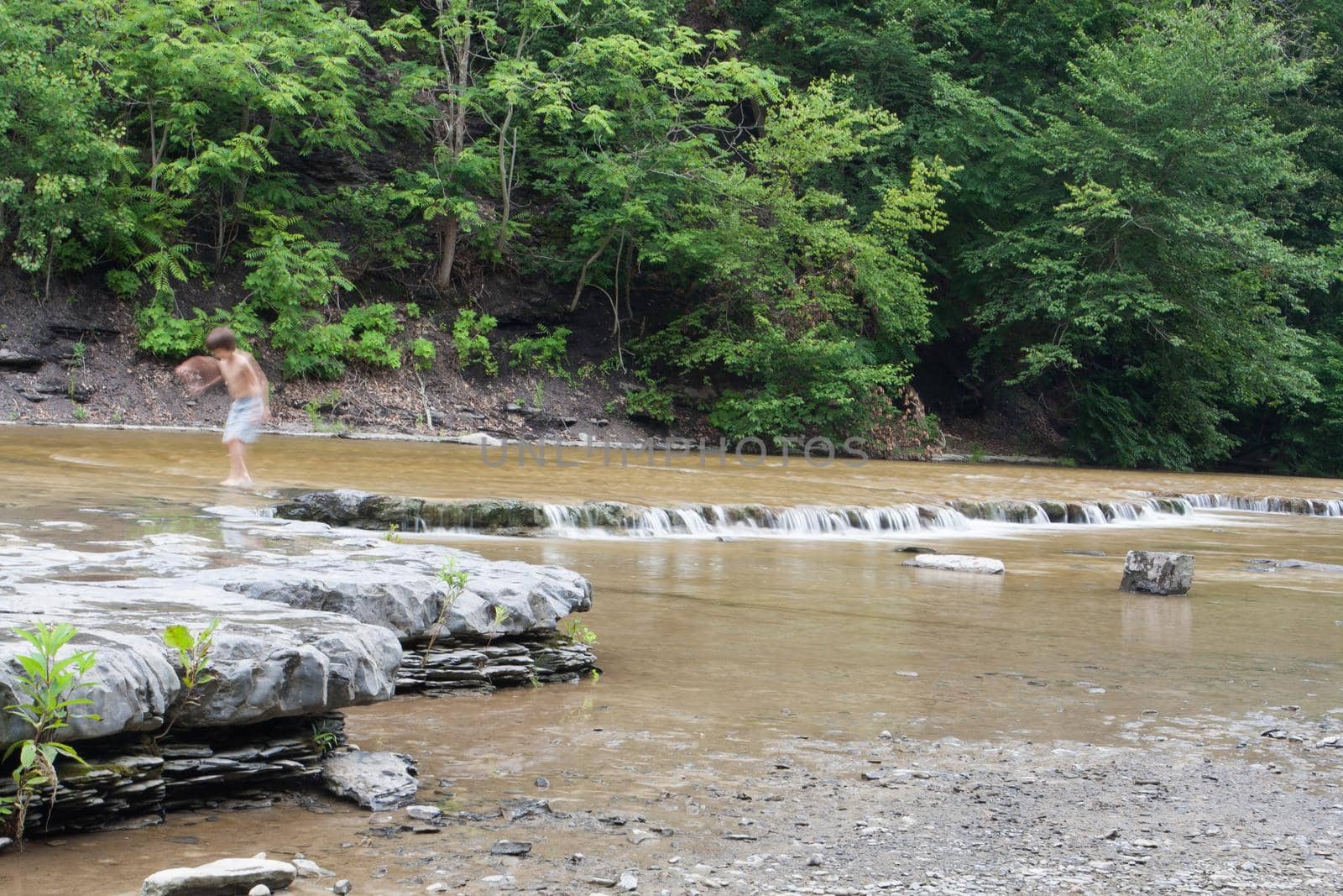Views of Taughannock Falls state park in New York