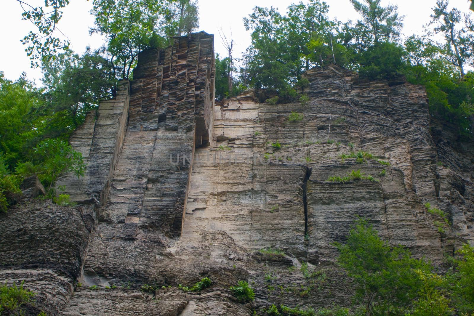 Views of Taughannock Falls state park in New York