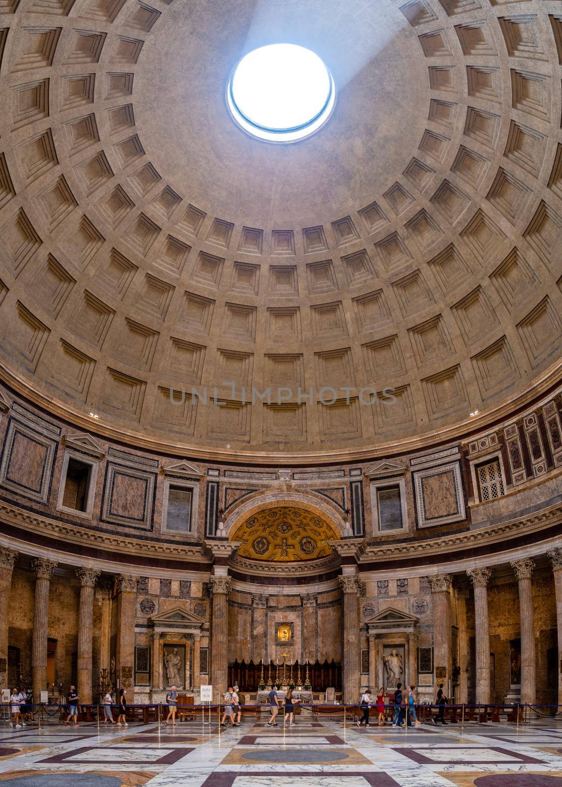 Rome Italy September 2020, view of Pantheon in the morning. Rome. Italy by fokkebok