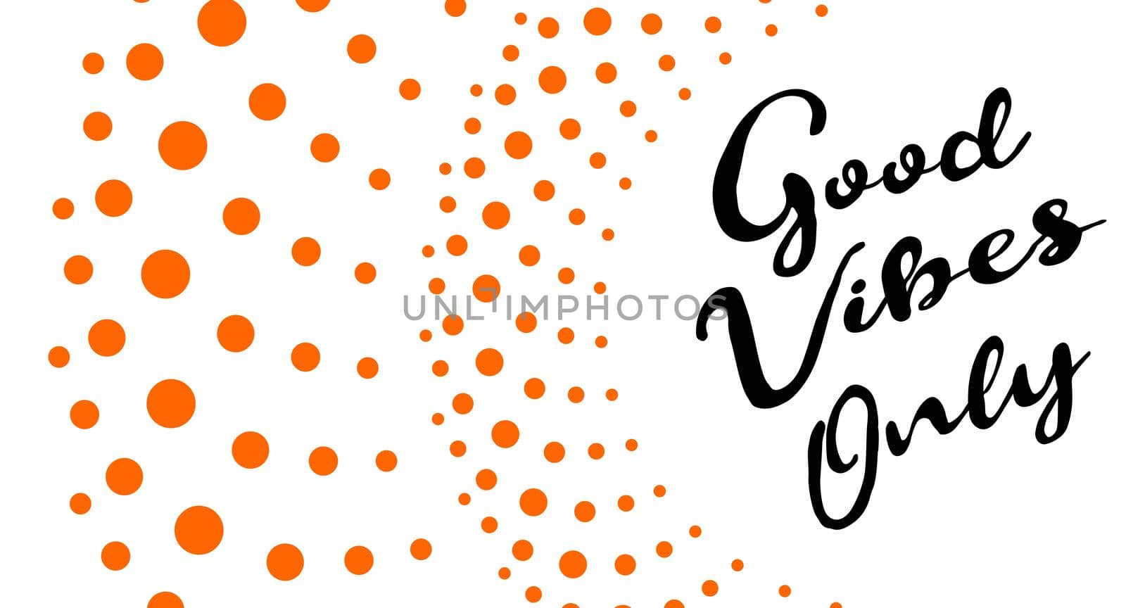 Good Vibes Only Text With Wavy Background. Motivational quote. Papercut design. Home decoration printable by mrceviz