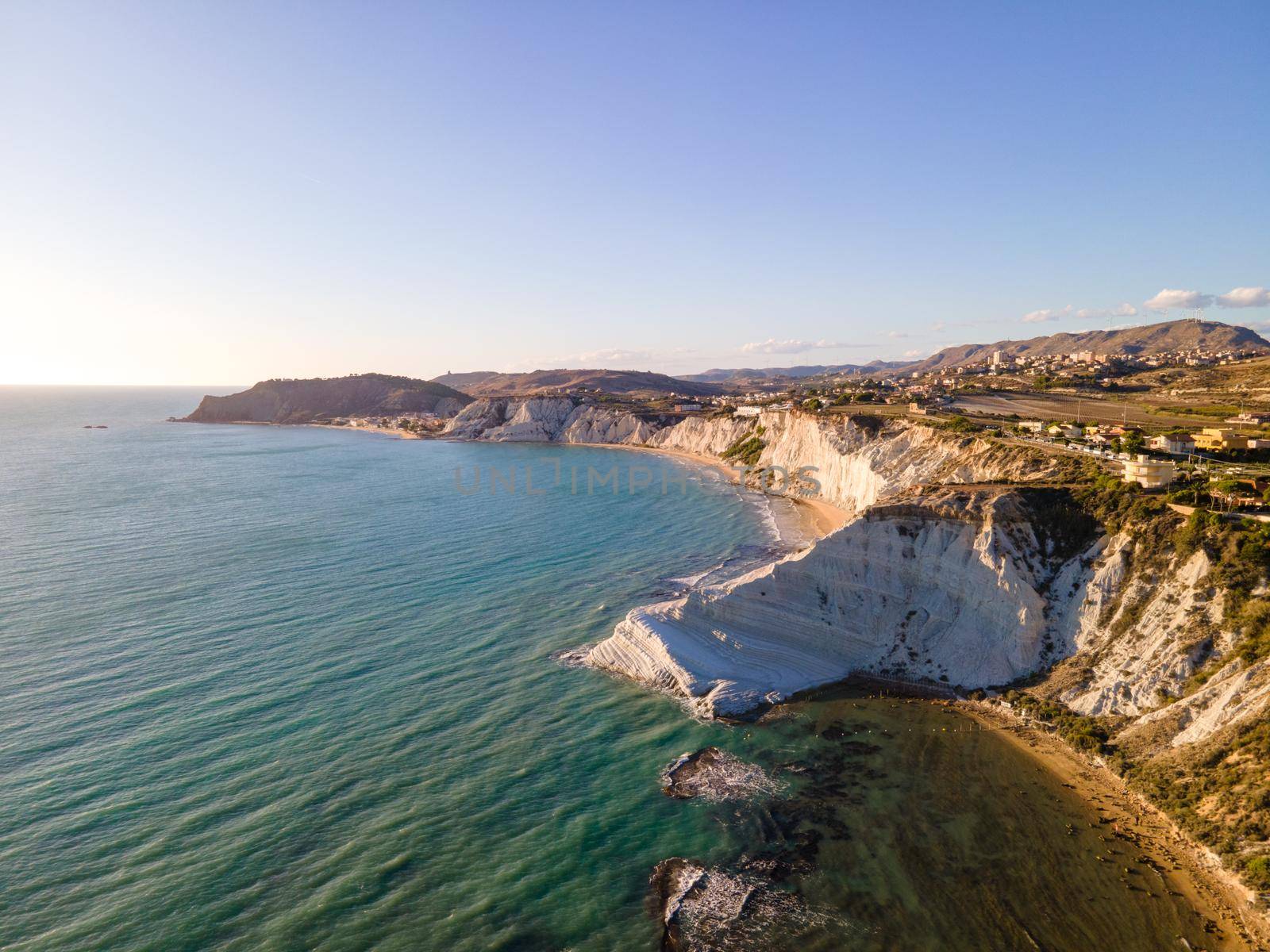 Sicilia Scala dei Turchi Stair of the Turks white coastline, Sicily by fokkebok