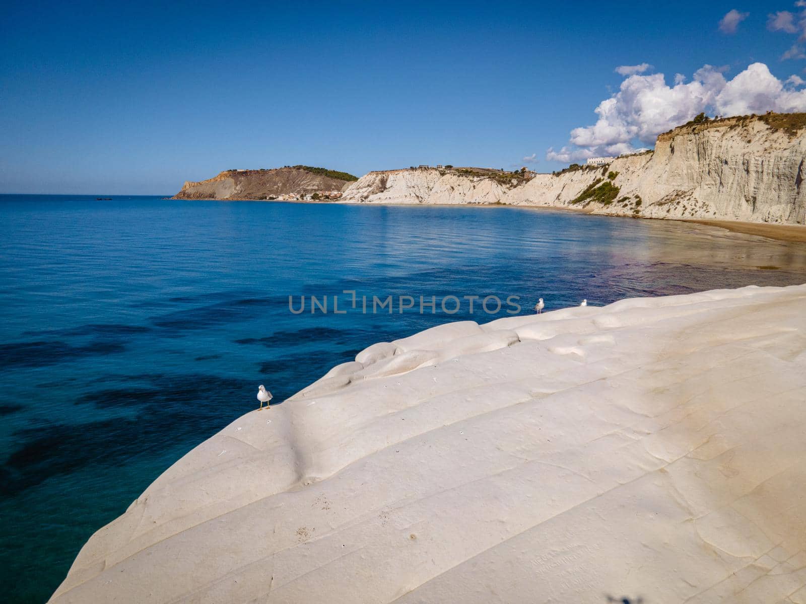 Scala dei Turchi Stair of the Turks, Sicily Italy ,Scala dei Turchi. A rocky cliff on the coast of Realmonte, near Porto Empedocle, southern Sicily, Italy by fokkebok