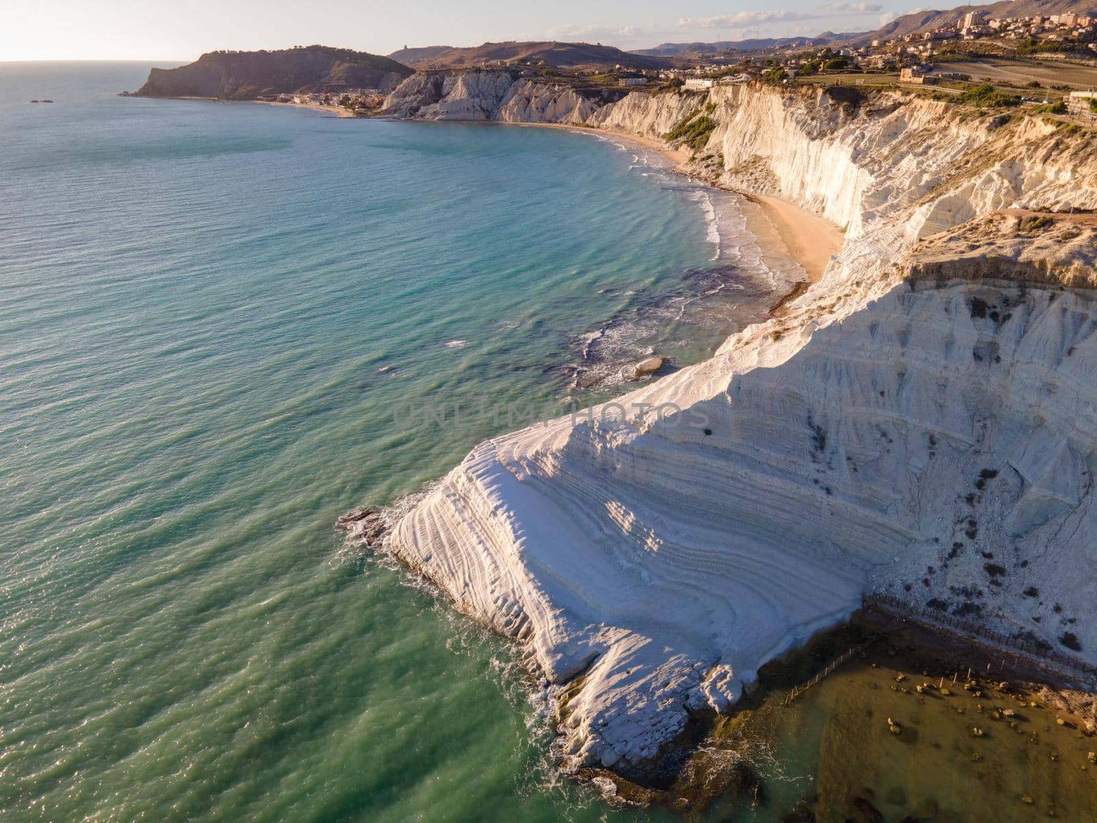 Scala dei Turchi Stair of the Turks, Sicily Italy ,Scala dei Turchi. A rocky cliff on the coast of Realmonte, near Porto Empedocle, southern Sicily, Italy by fokkebok