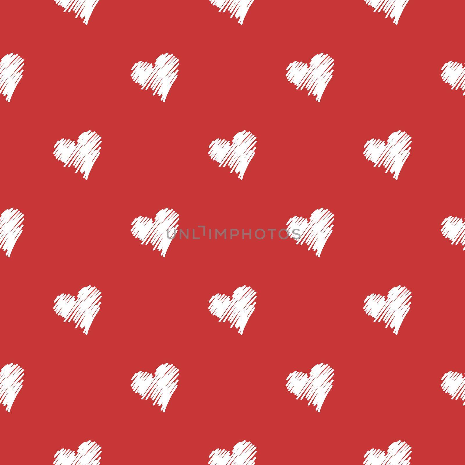 Semless heart shape pattern with colorful background