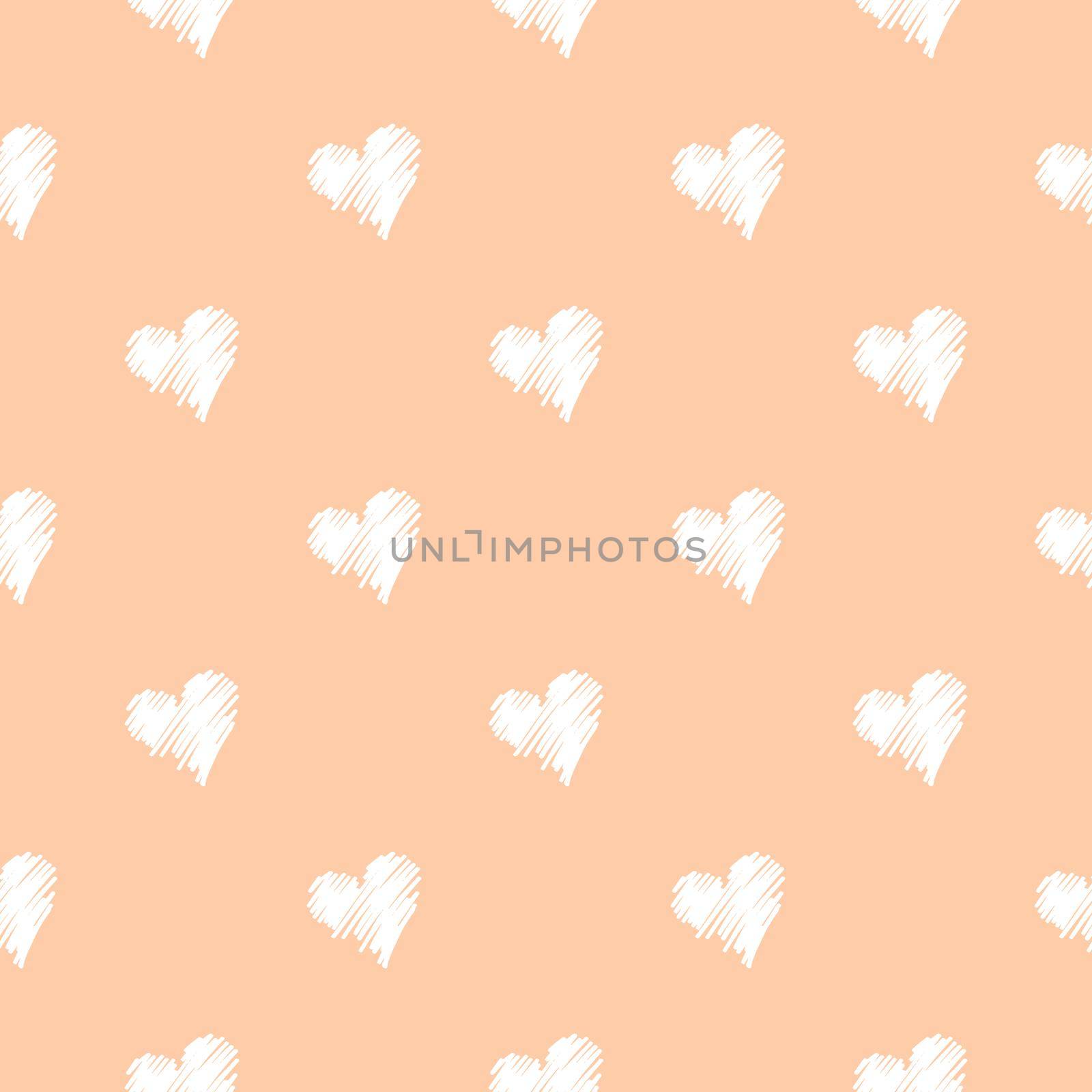 Semless heart shape pattern with colorful background