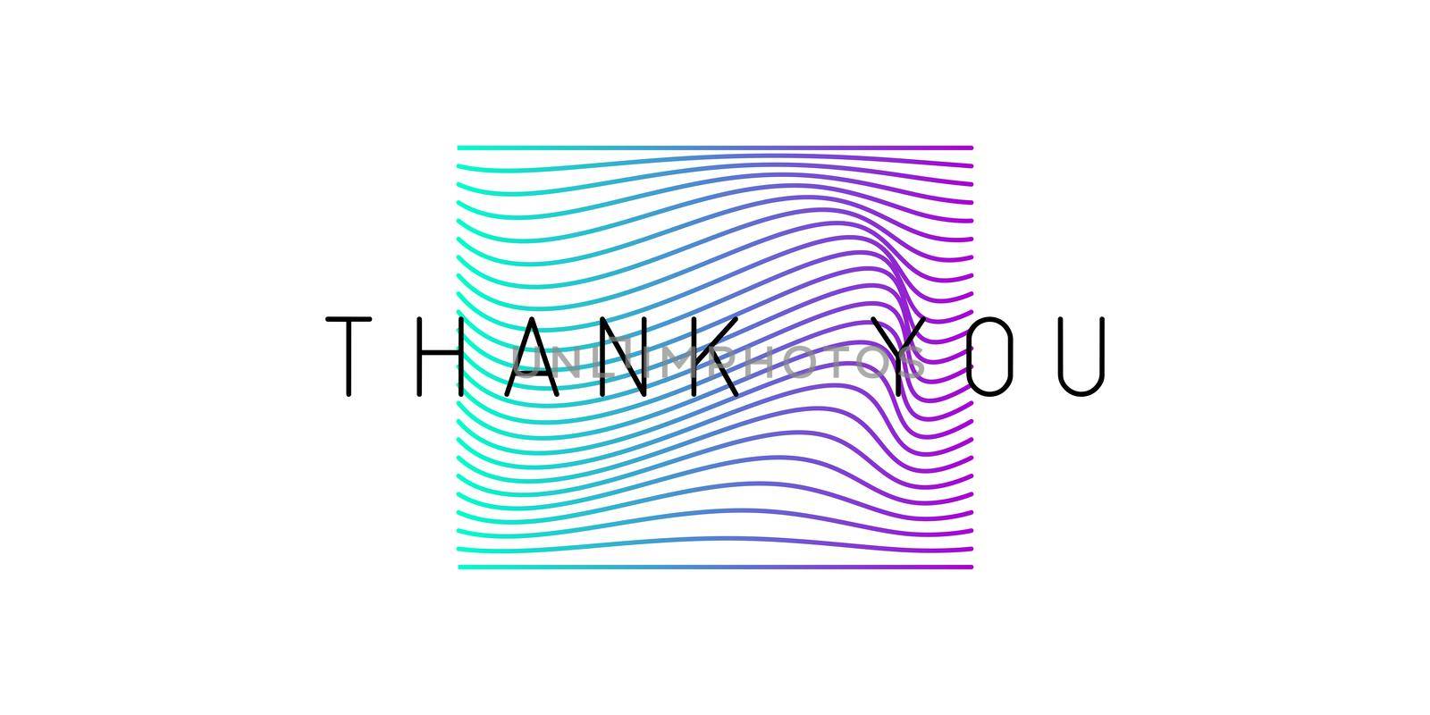 Simple Thank You Card in modern style