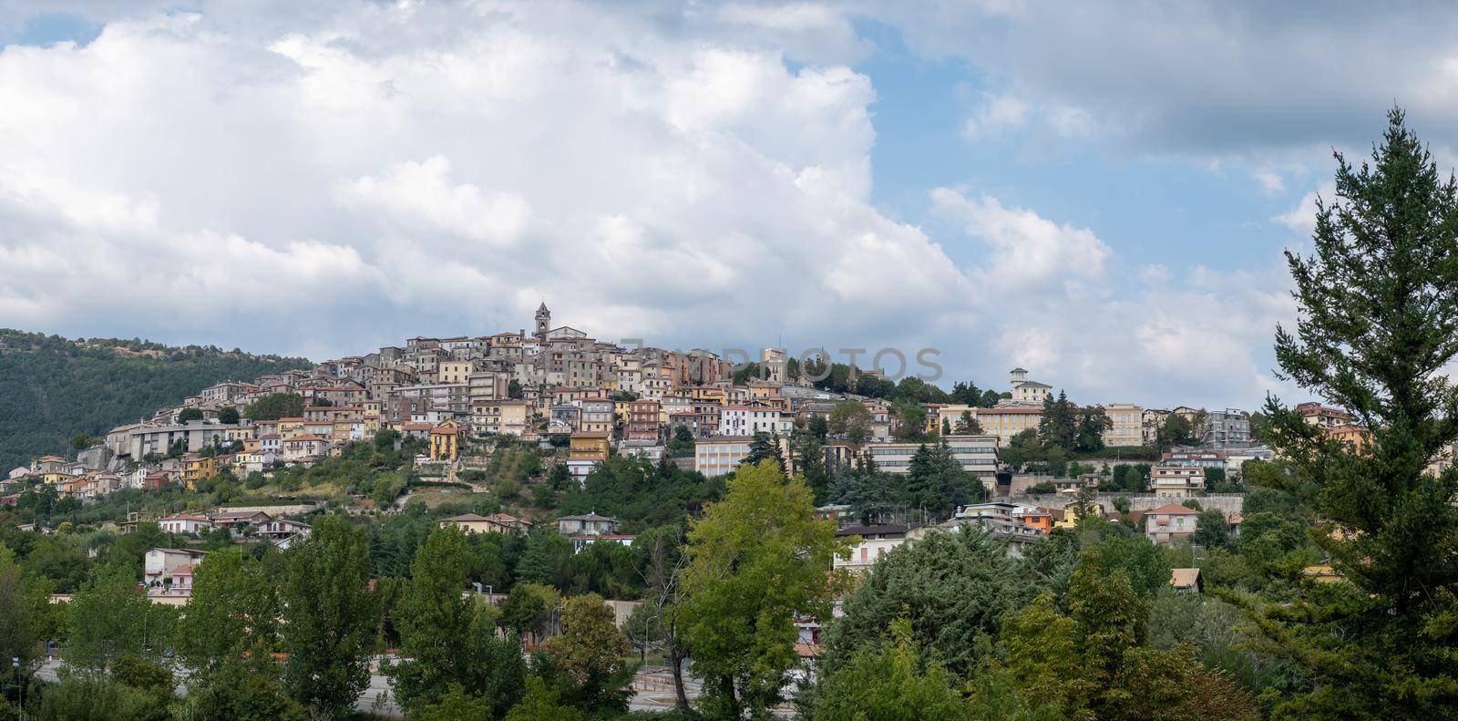 Overview of Fiuggi in Italy, Scenic sight in Fiuggi, province of Frosinone, Lazio, central Italy by fokkebok