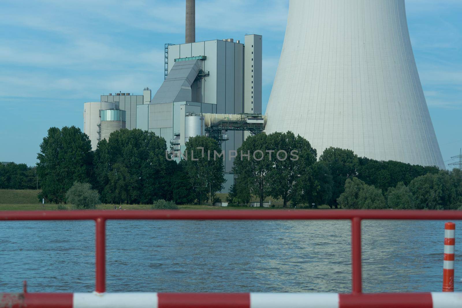 Power plant Walsum in Duisburg-Walsum. The coal-fired power plant is located on the site of the former coal mine Walsum directly on the Rhine.