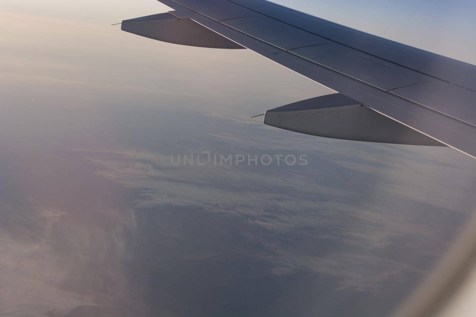 View of an airplane wing        by JFsPic