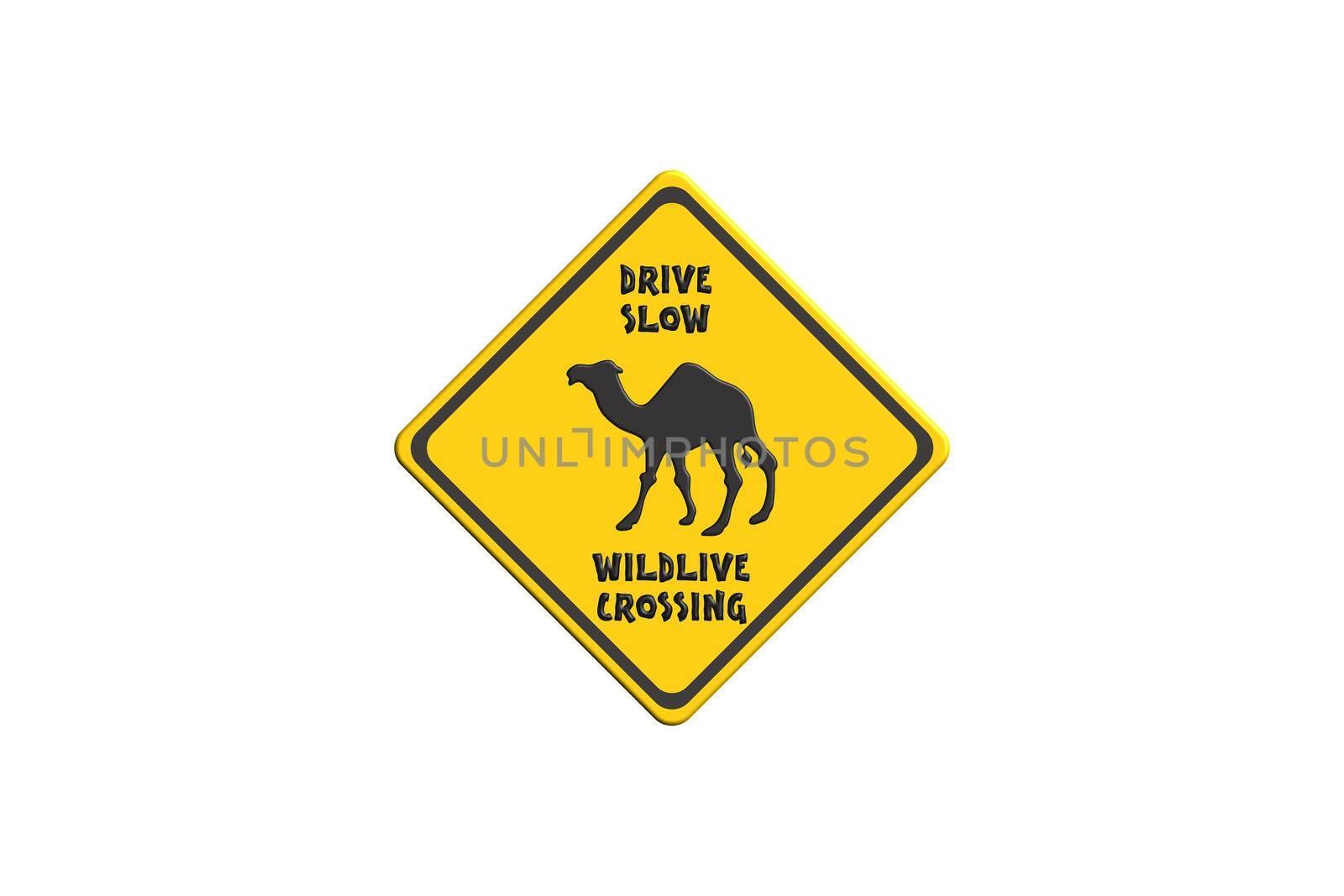 Camel warning sign                                  by JFsPic