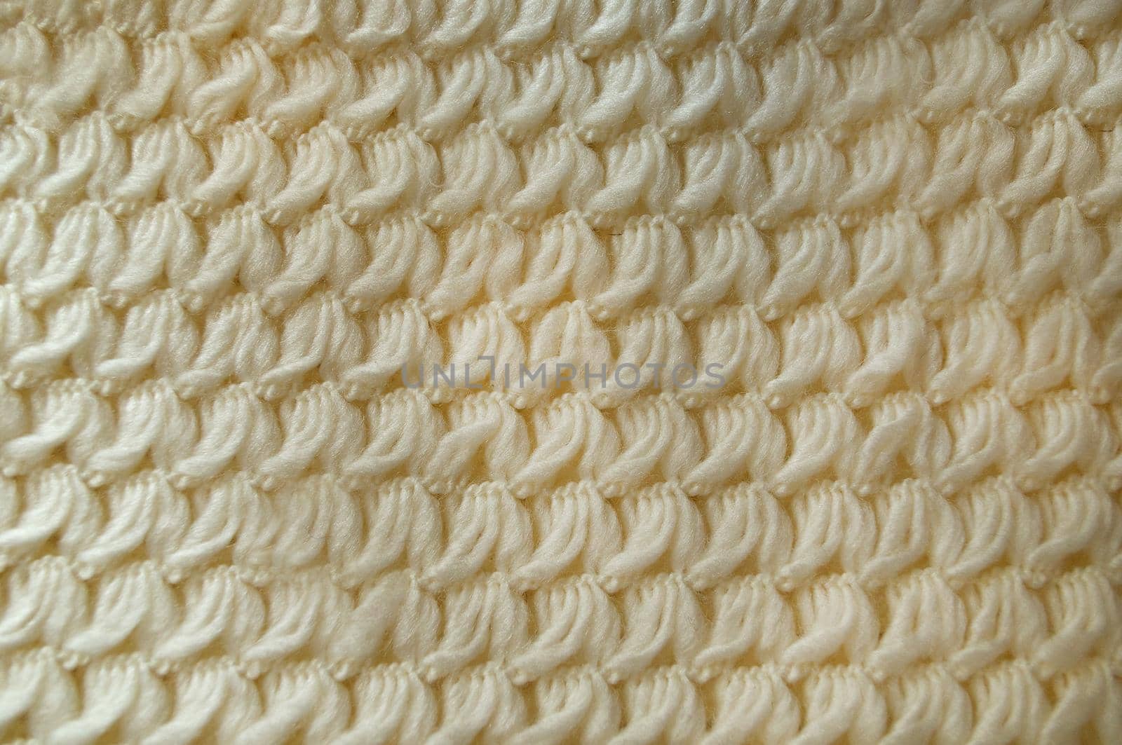 White wool sweater handmade close-up.Texture or background