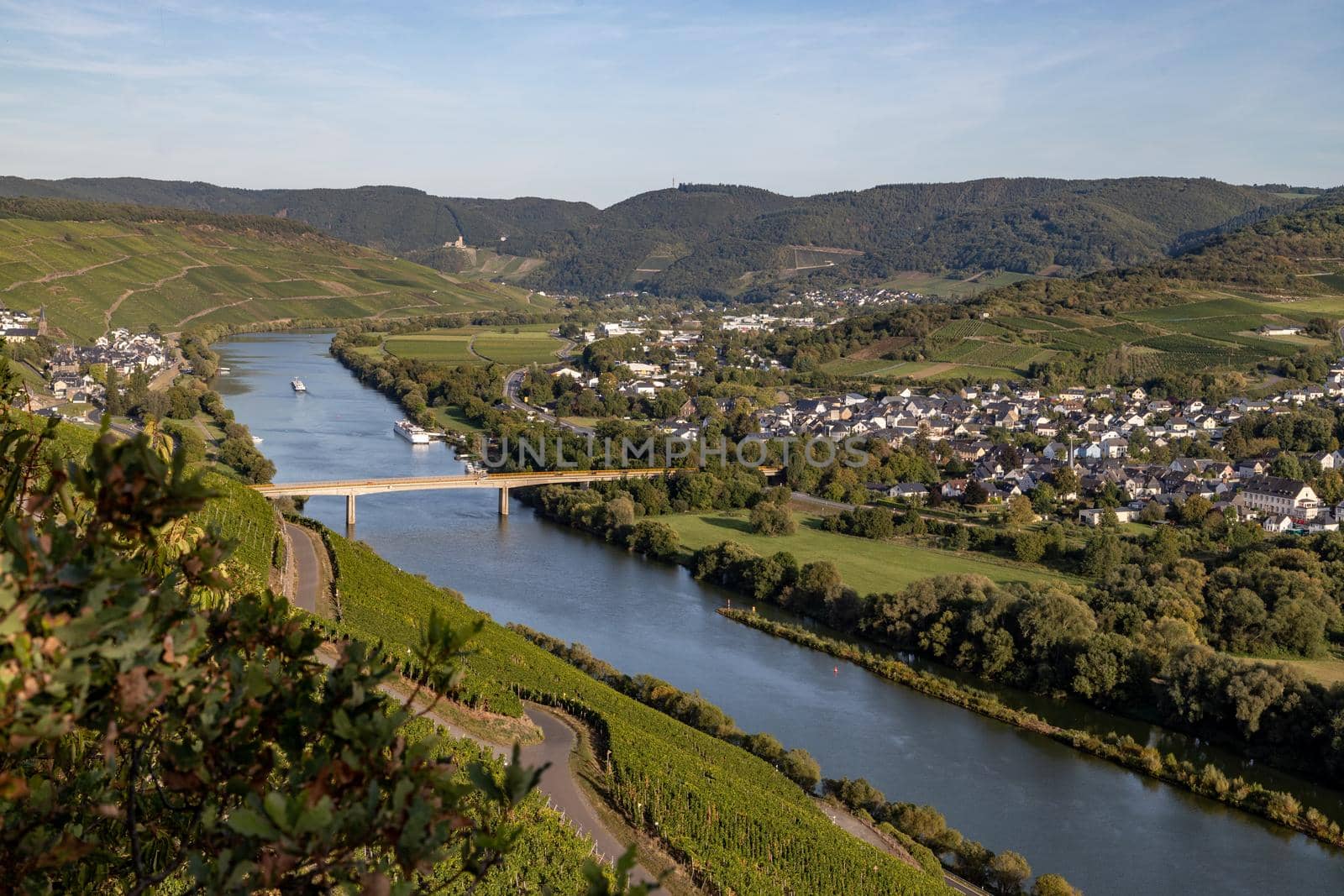 View of the Moselle valley at Brauneberg by reinerc