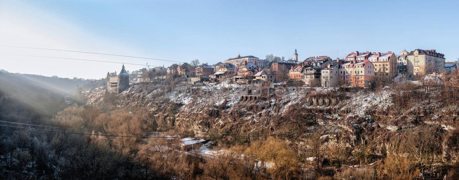 Smotrytsky canyon and river in Kamianets-Podilskyi, Ukraine by Multipedia