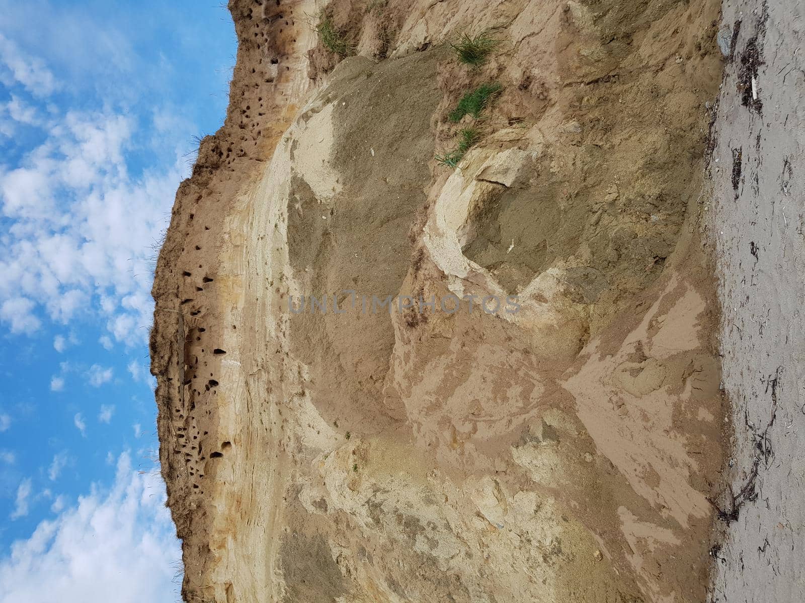 Cliff on the Baltic Sea near Darß Zingst Fischland