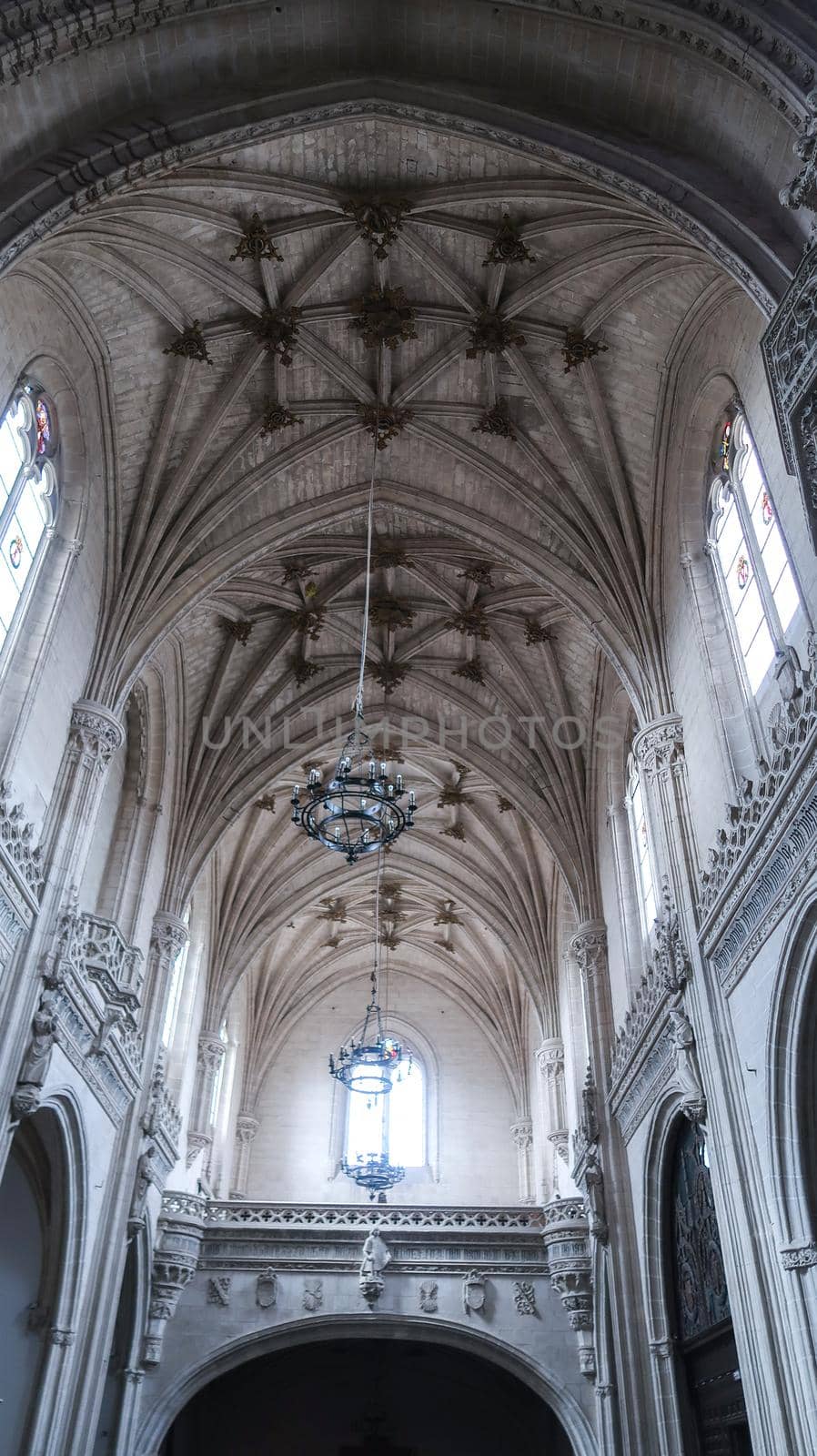 Gothic atrium of San Juan de los Reyes Monastery in Toledo, Spain