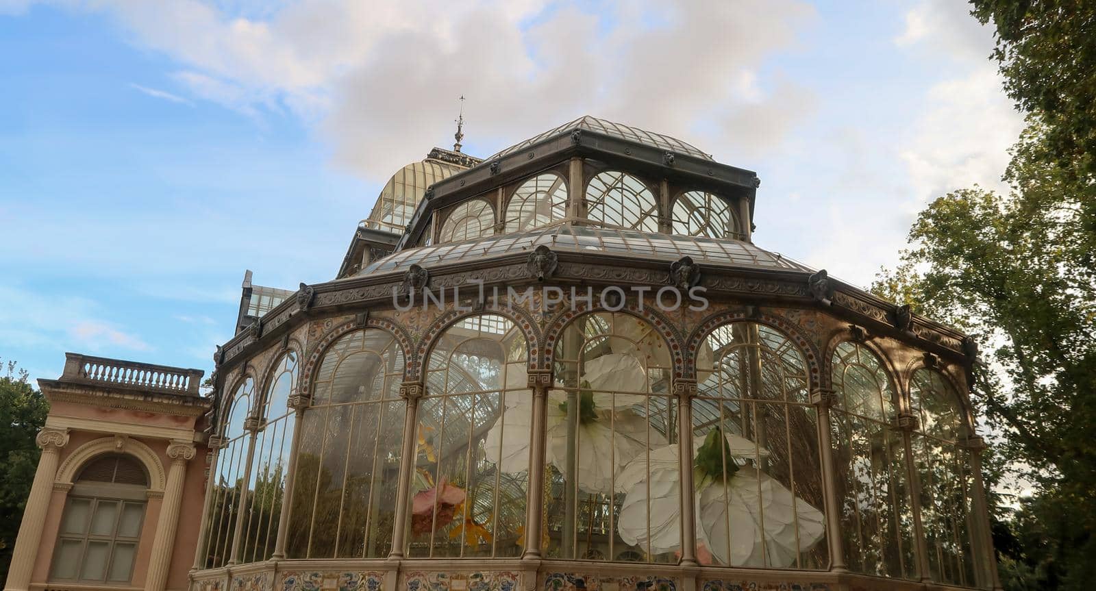 Palacio de Cristal or Glass Palace in Buen Retiro Park