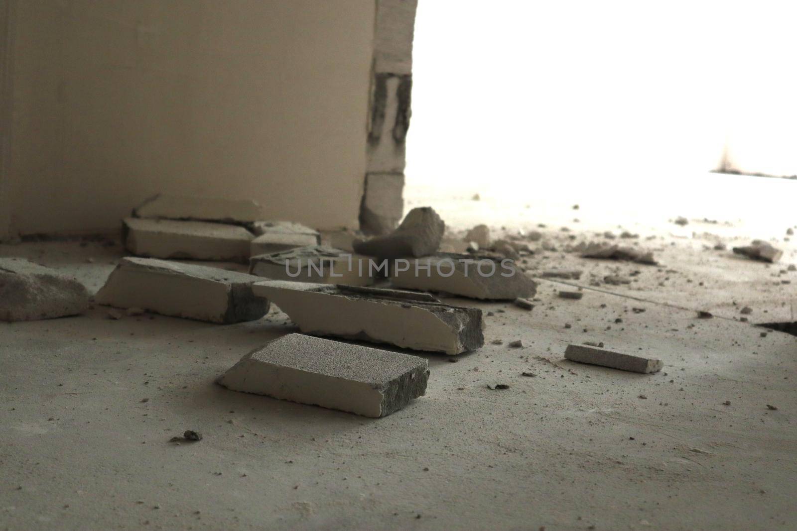 Remains of construction debris in the apartment by SemFid