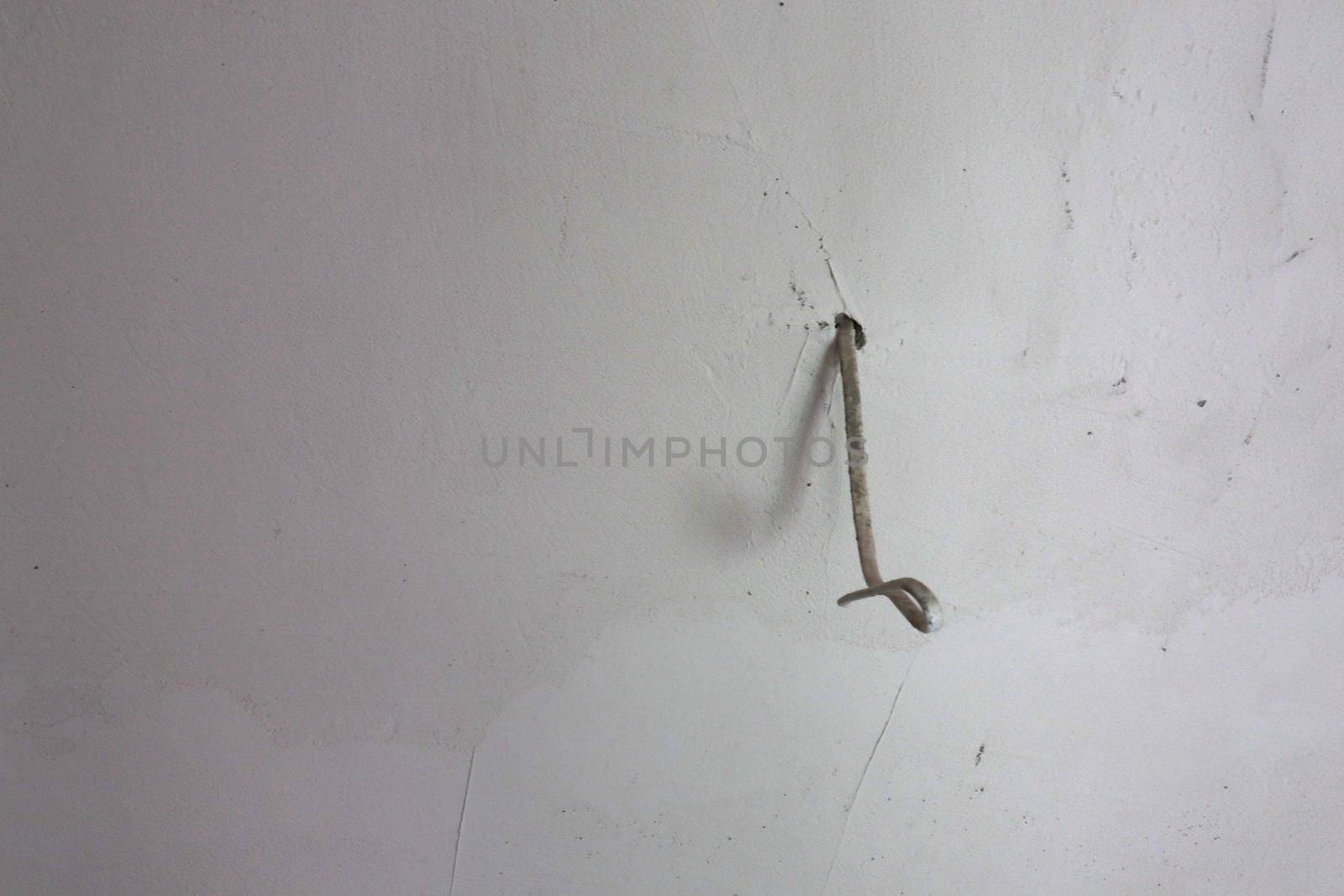 White wire sticks out of the wall by SemFid