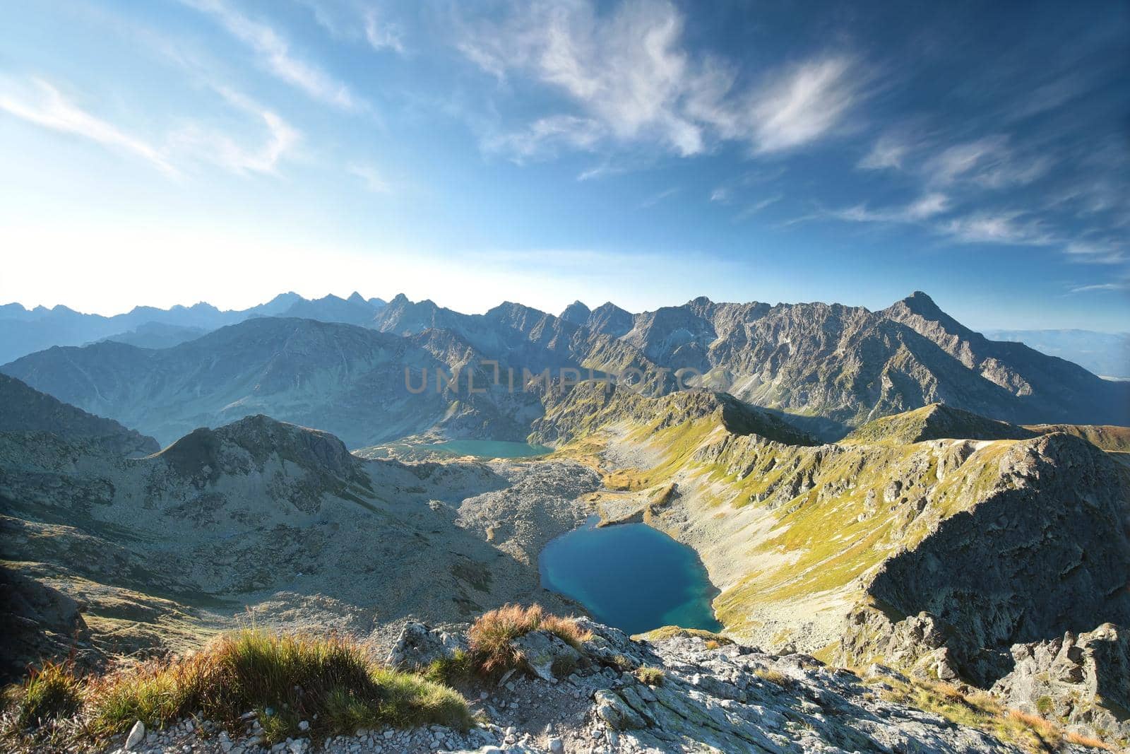 Carpathian Mountains over the valley, Poland