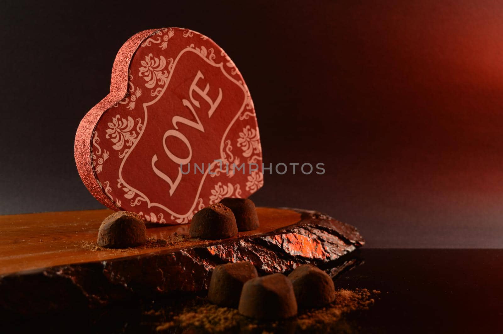 Heart Shaped Box and Chocolates by AlphaBaby