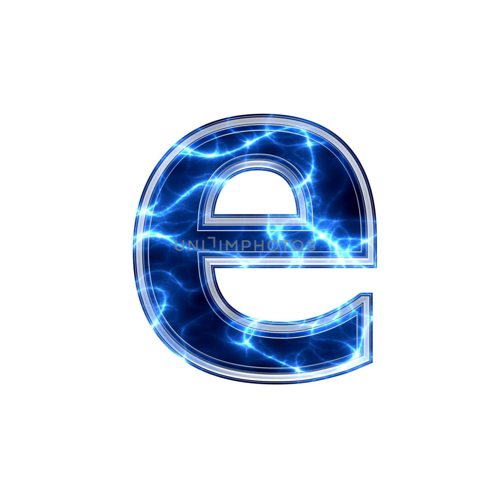 electric 3d letter
