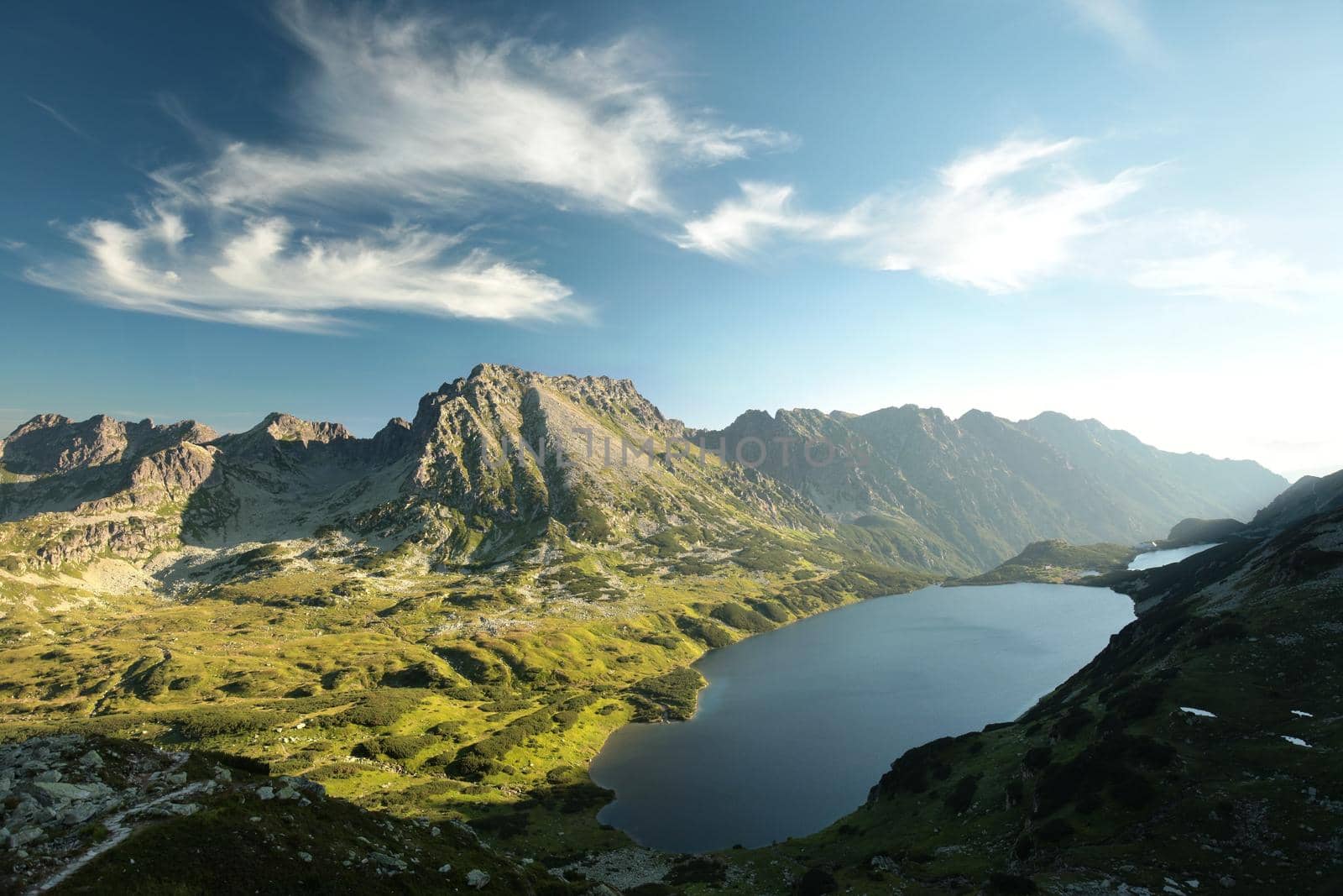 Carpathian Mountains over the valley, Poland