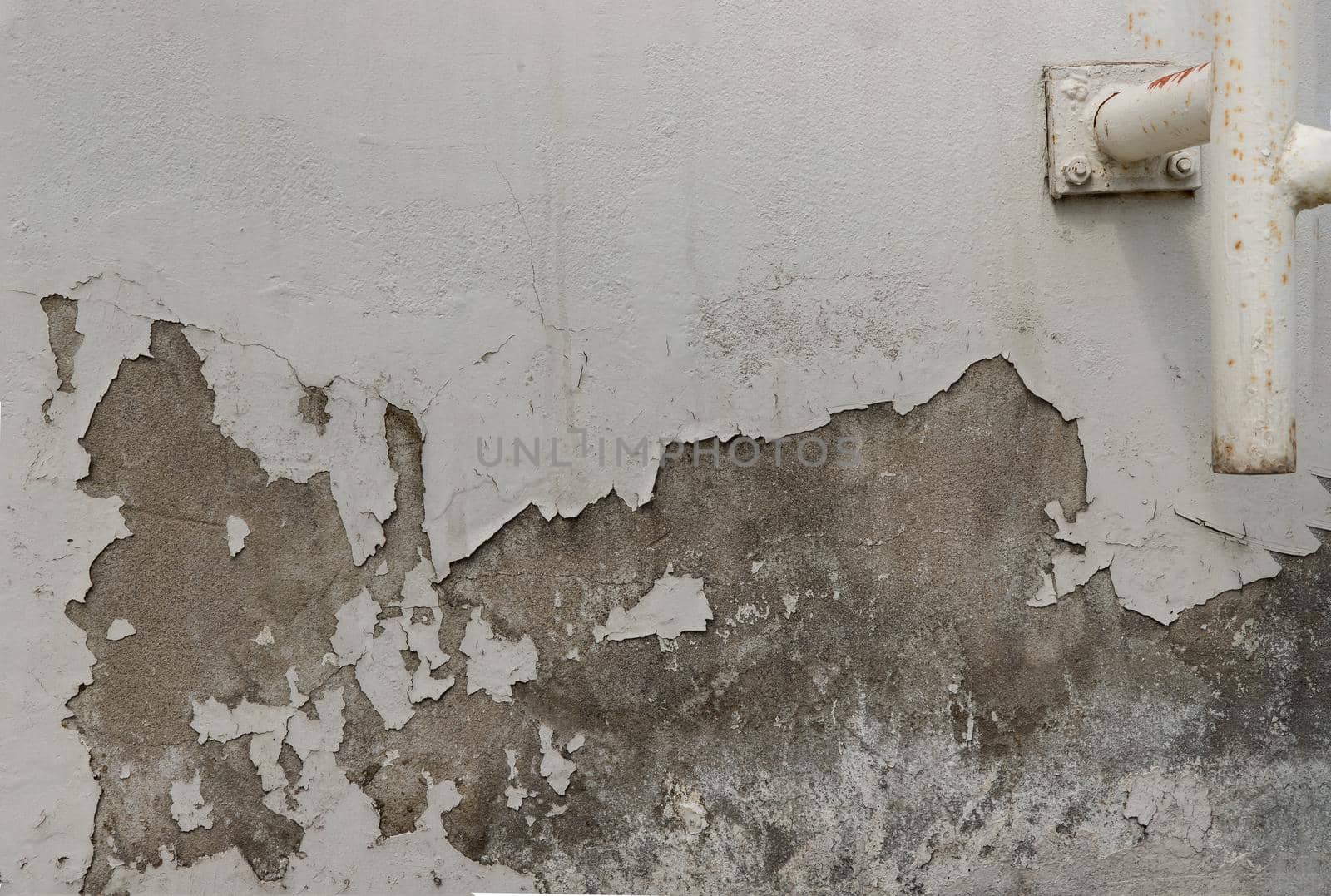 Textured surface of old concrete wall with cracks stands. space for your text. No focus, specifically.