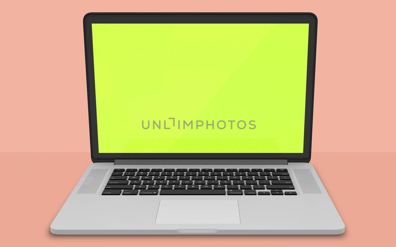 Notebook Mockup Front Top View