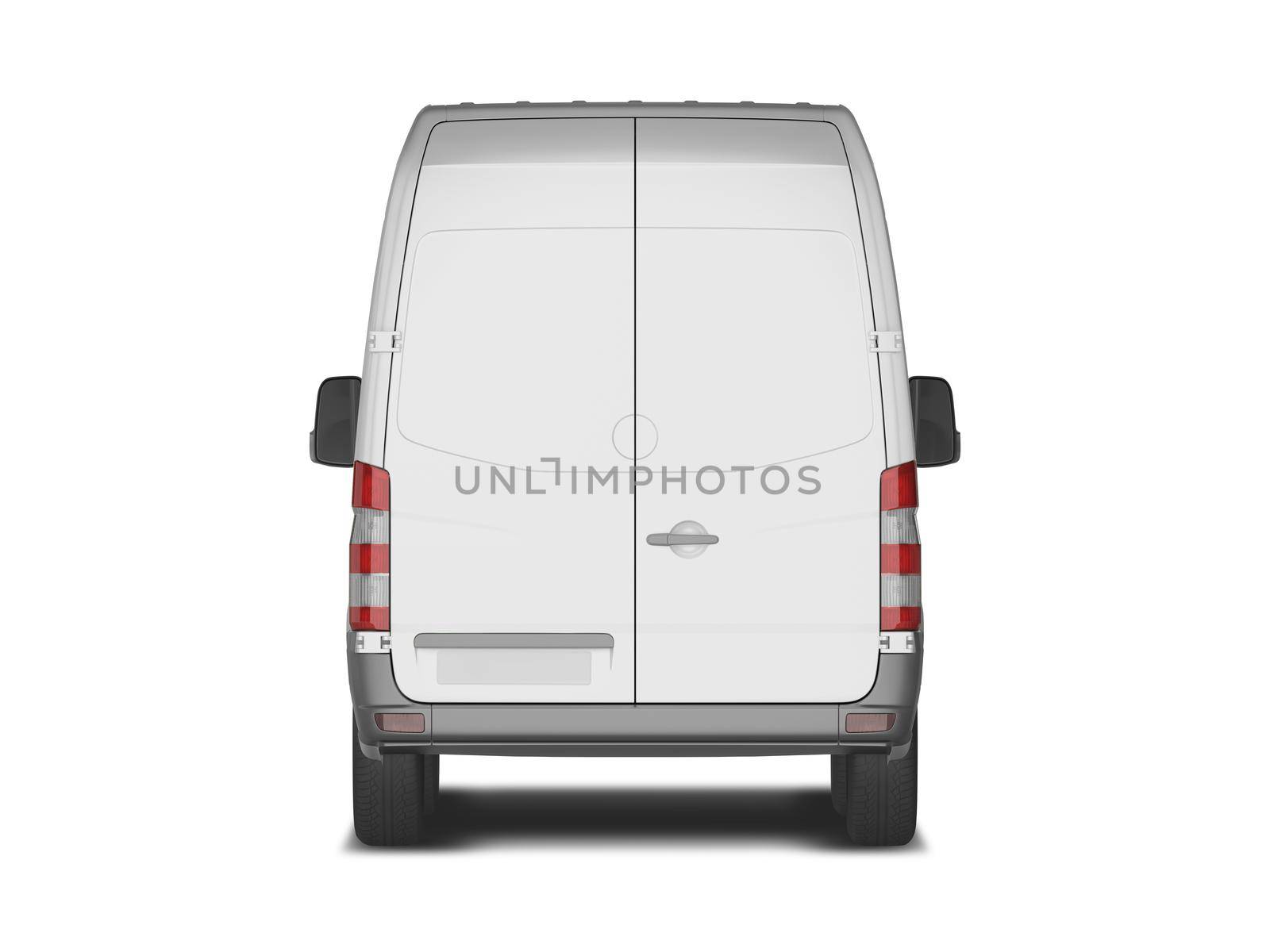 PHOTOREALISTIC VAN MOCKUP BACK
