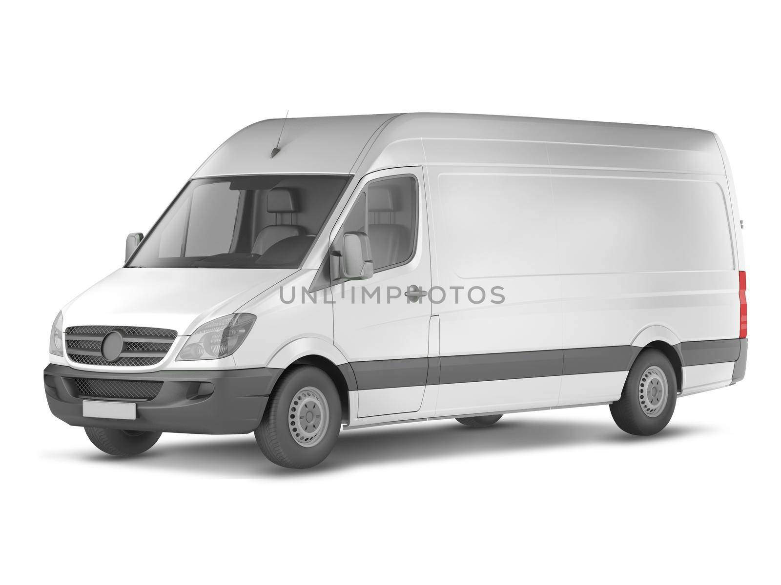 PHOTOREALISTIC VAN MOCKUP PERSPECTIVE