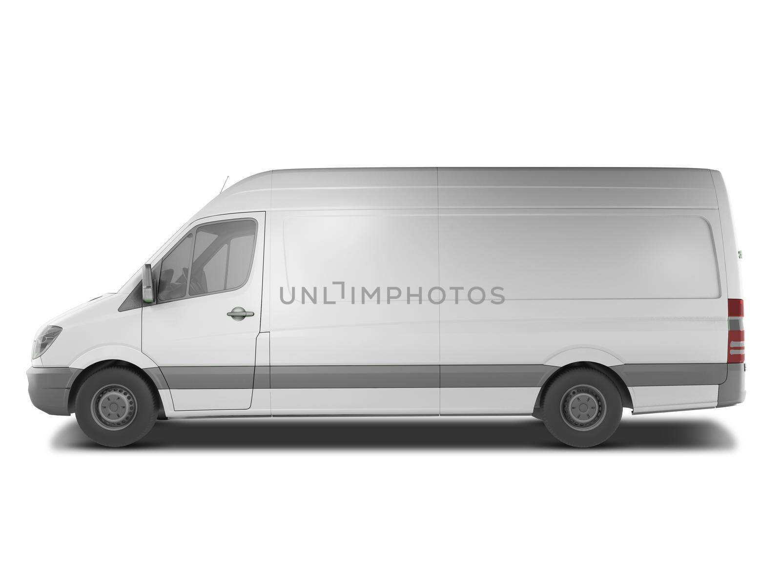 PHOTOREALISTIC VAN MOCKUP SIDE