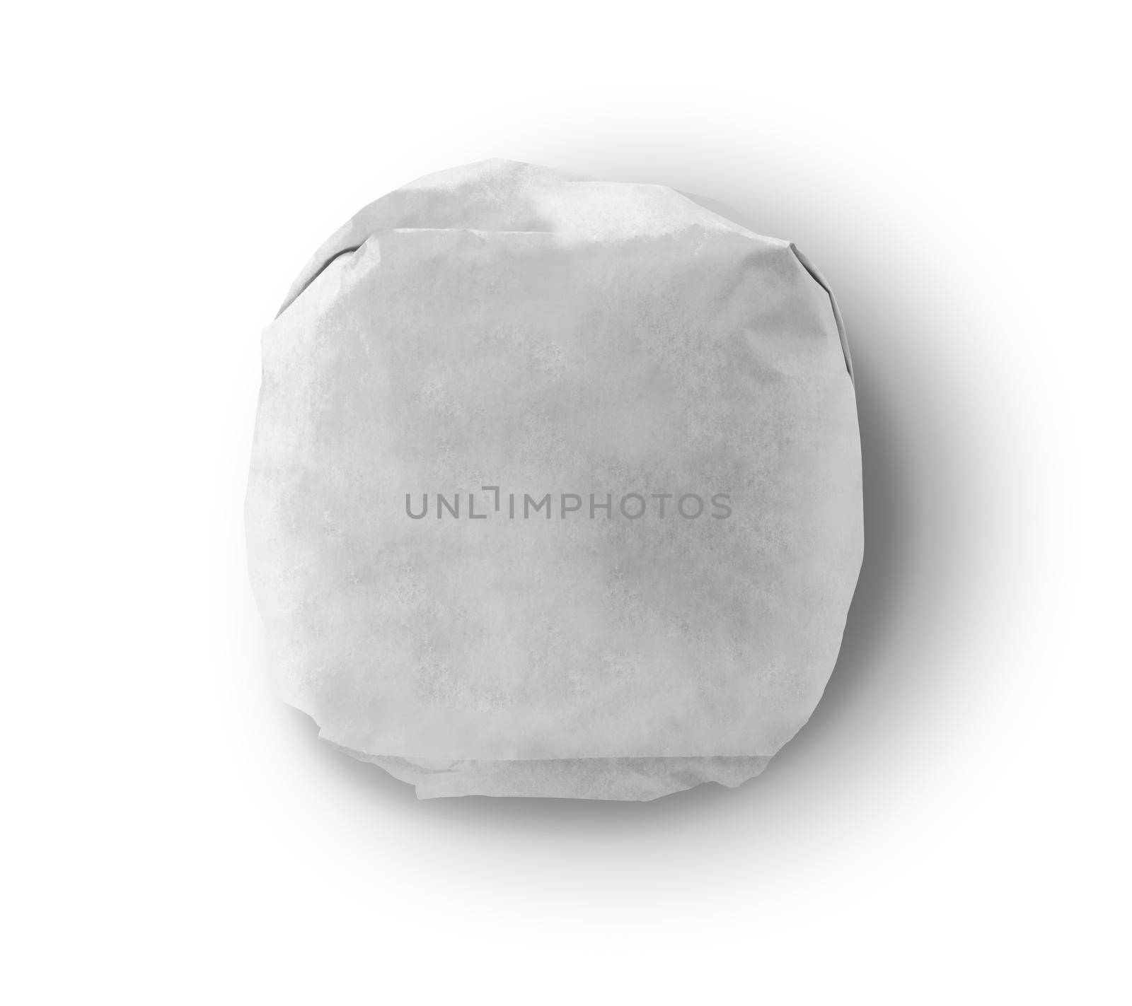 White Burger Wrap Mockup